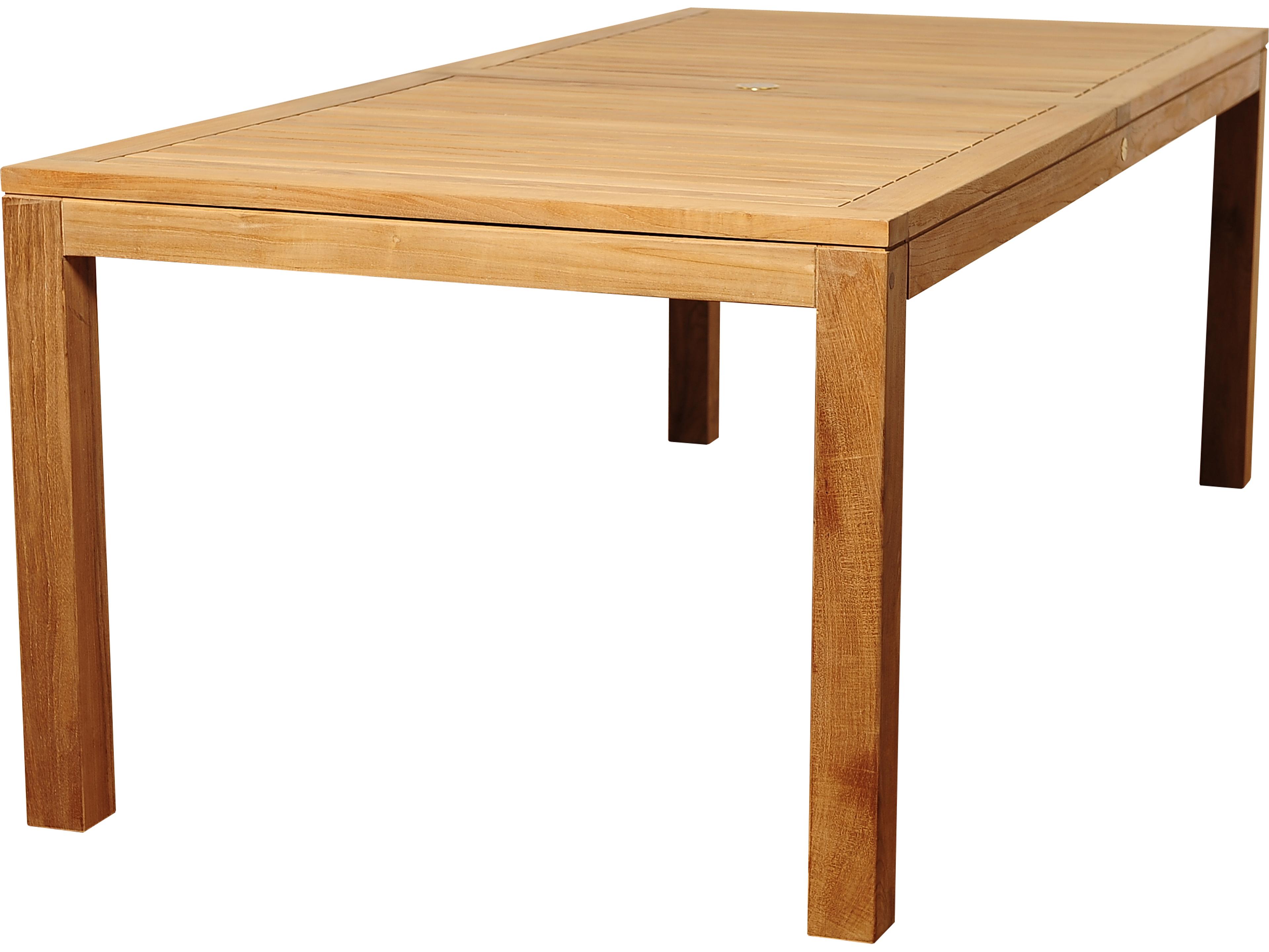 International Home Miami Amazonia 7 Piece Rectangular Outdoor Dining Set Certified Teak