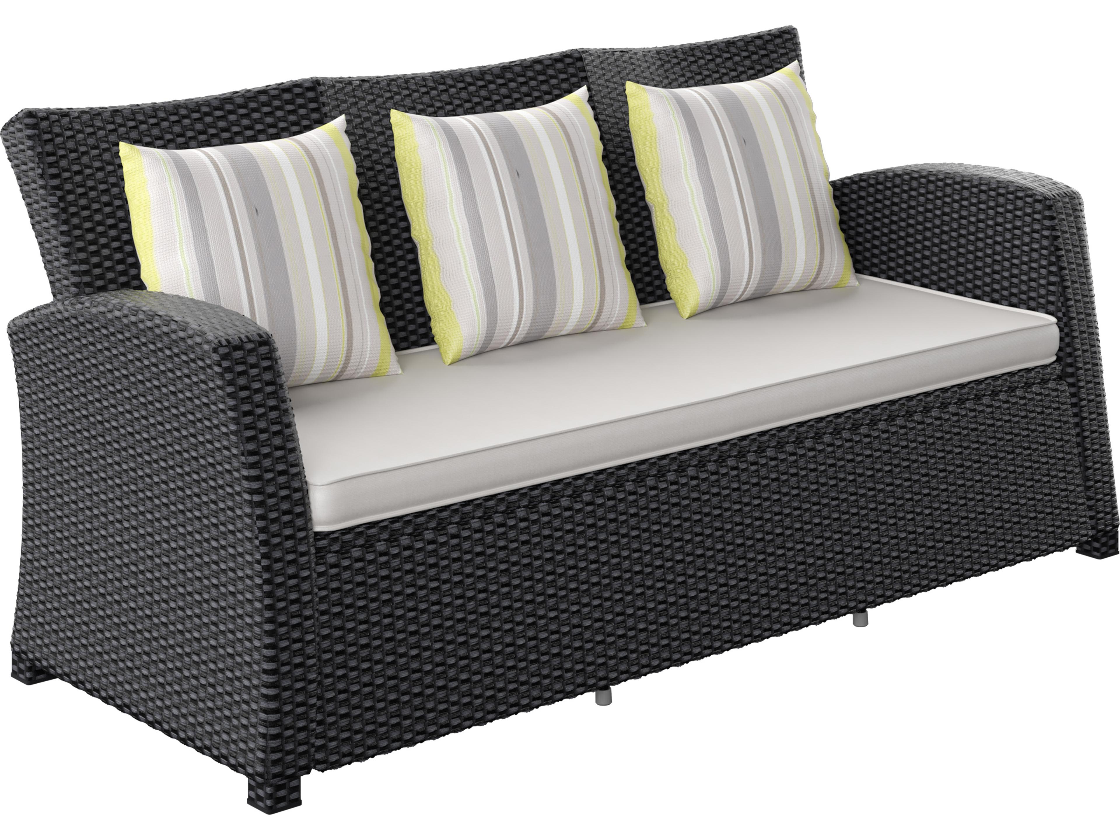 Atlantic Wicker Cushion Outdoor Patio Sofa