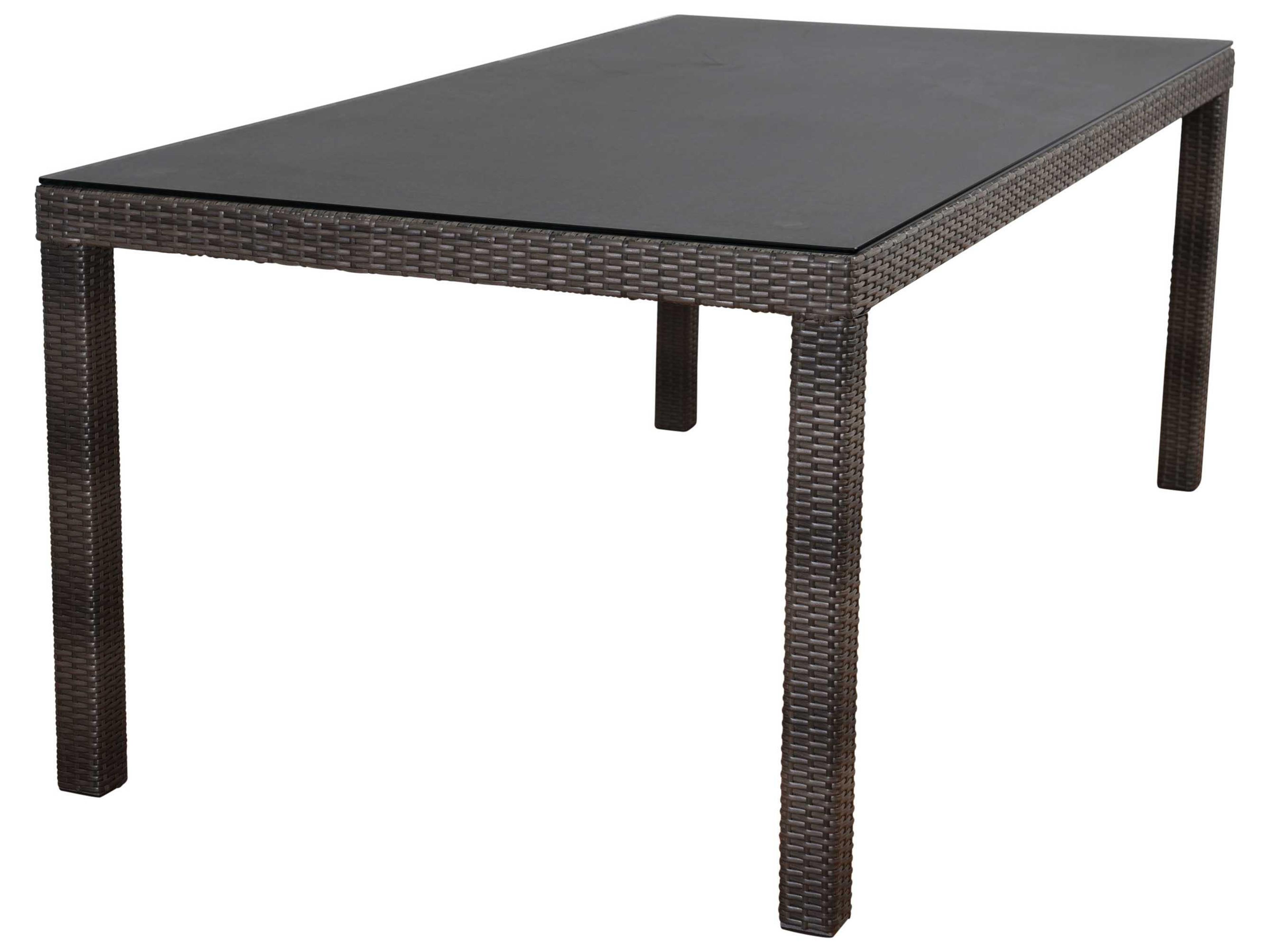 International Home Miami Atlantic Lina 7 Piece Rectangular Patio Dining Set