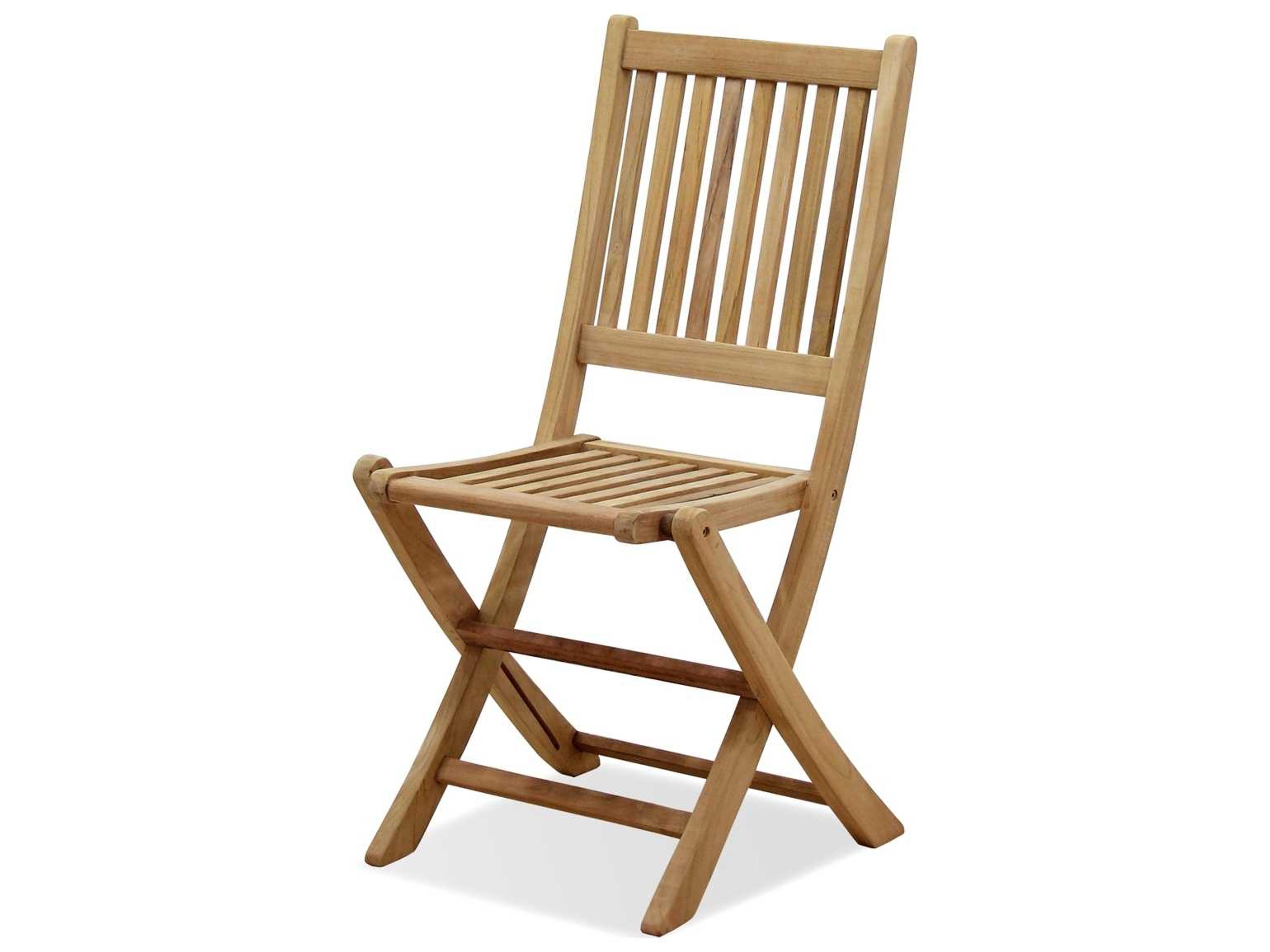 International Home Miami Amazonia Teak London Outdoor Dining Side Chair Set of 2