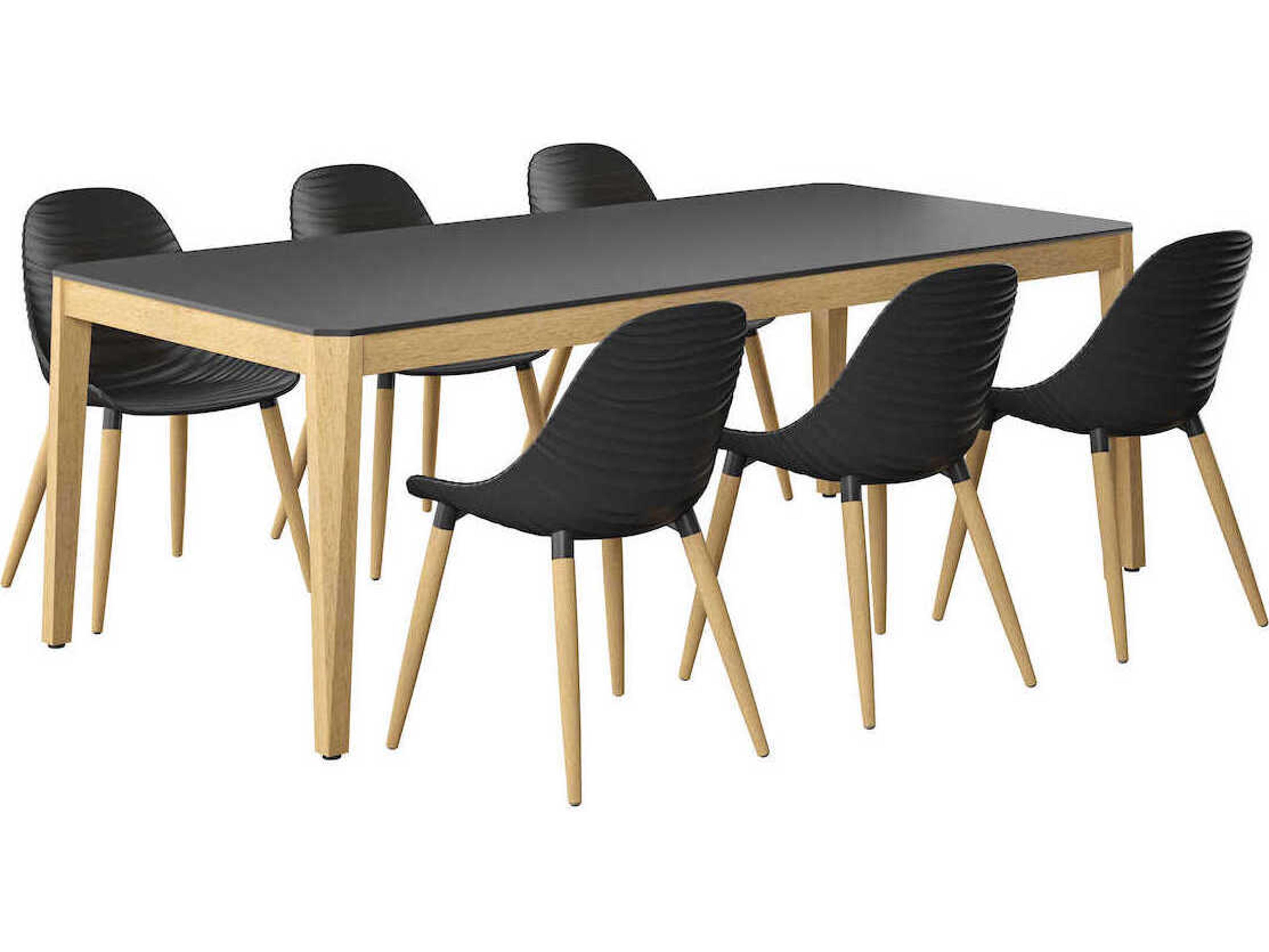 International Home Miami Amazonia Teak Outdoor Patio Dining Set