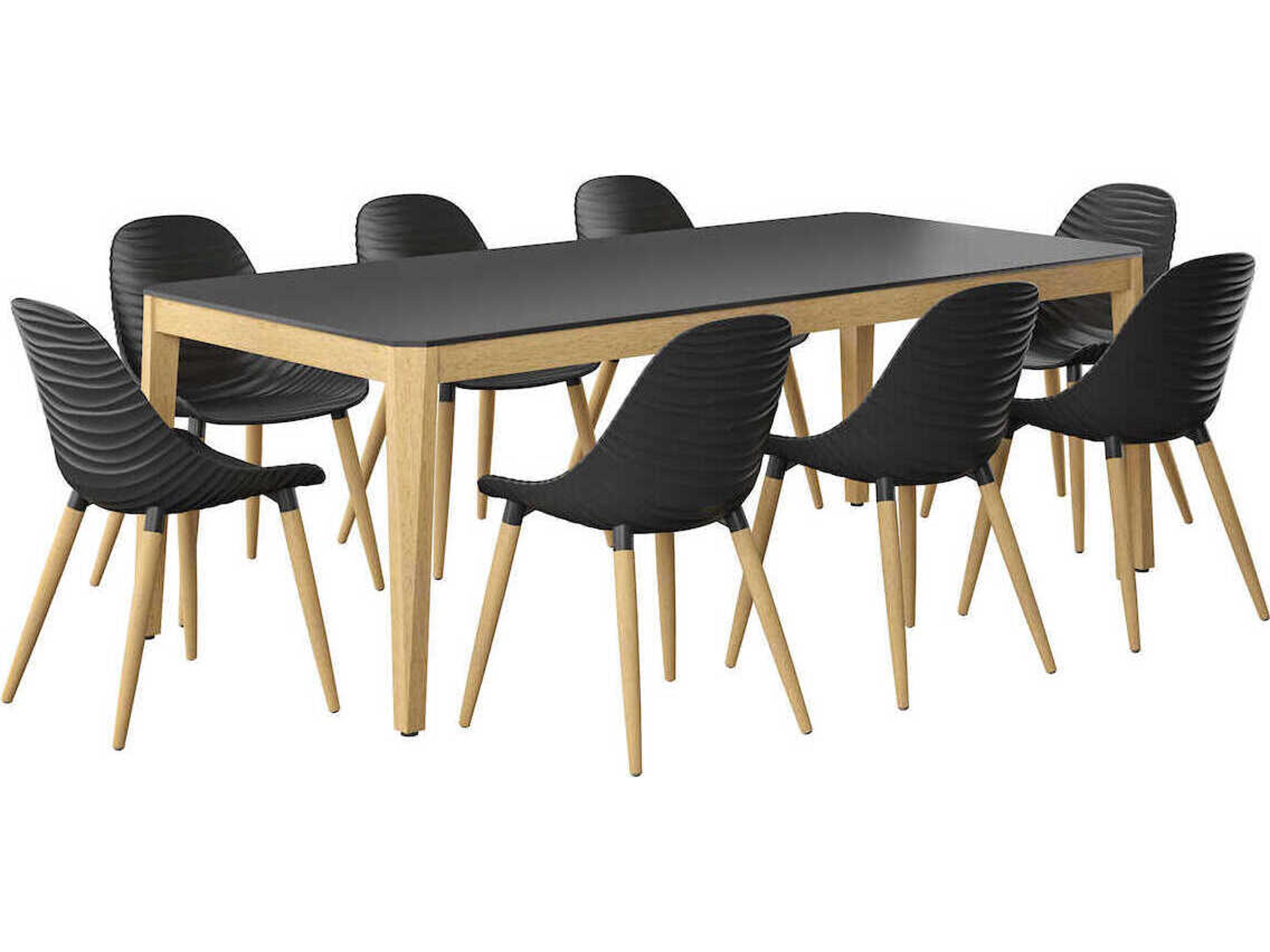 International Home Miami Amazonia Teak Patio Dining Set