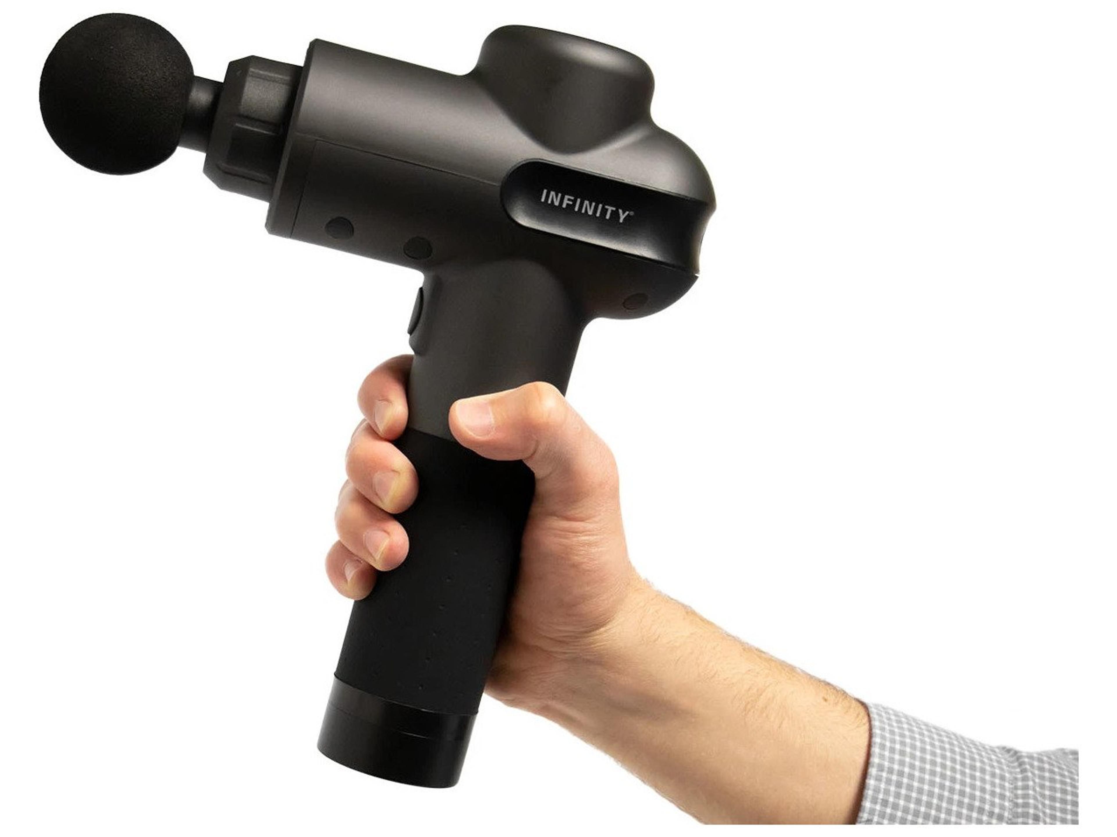 Infinity PR Pro Endurance Percussion Massage Device in Black