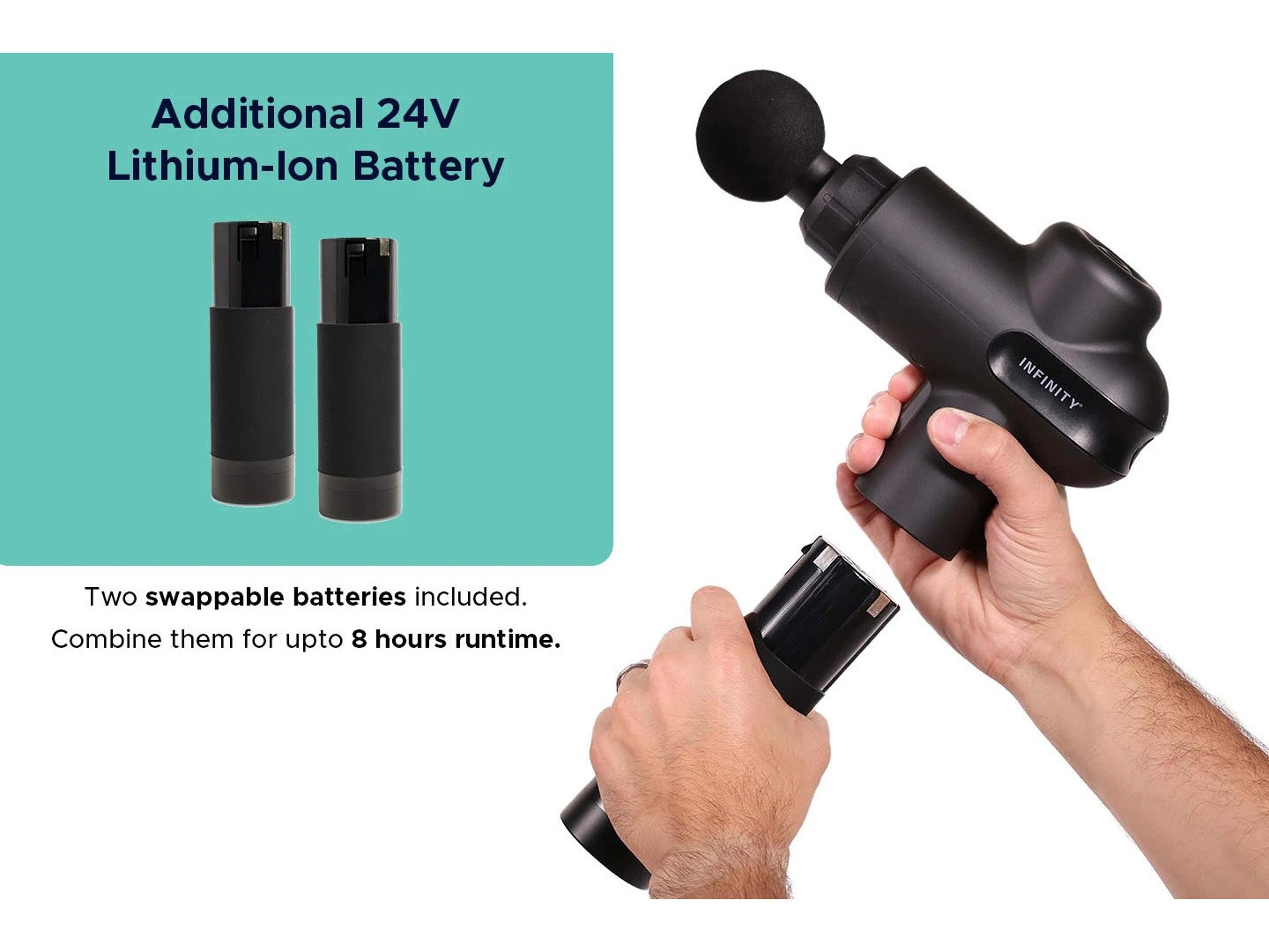 Infinity PR Pro Endurance Percussion Massage Device in Black