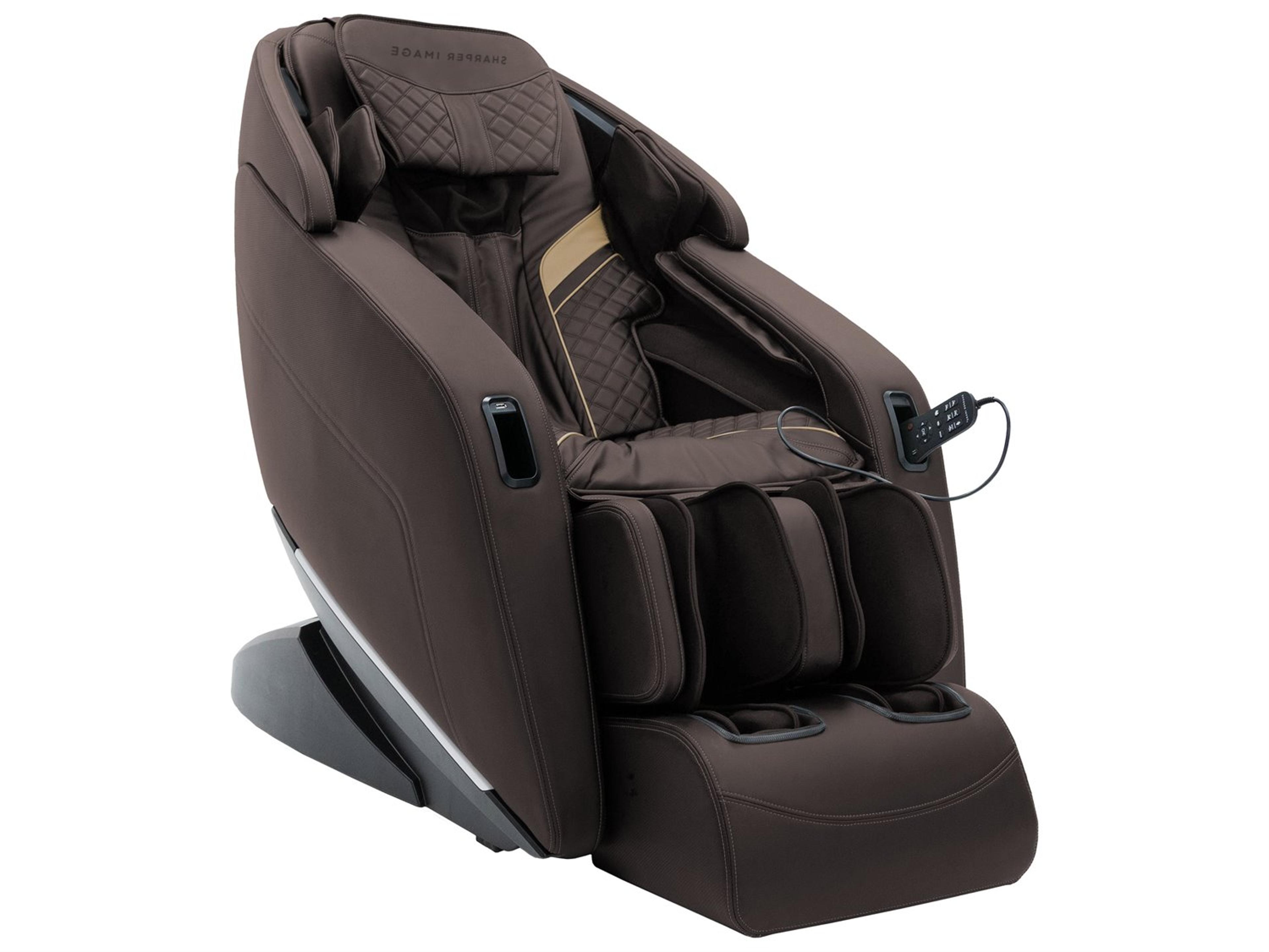 InfinityI Sharper Image Axis 4D Massage Chair in Brown