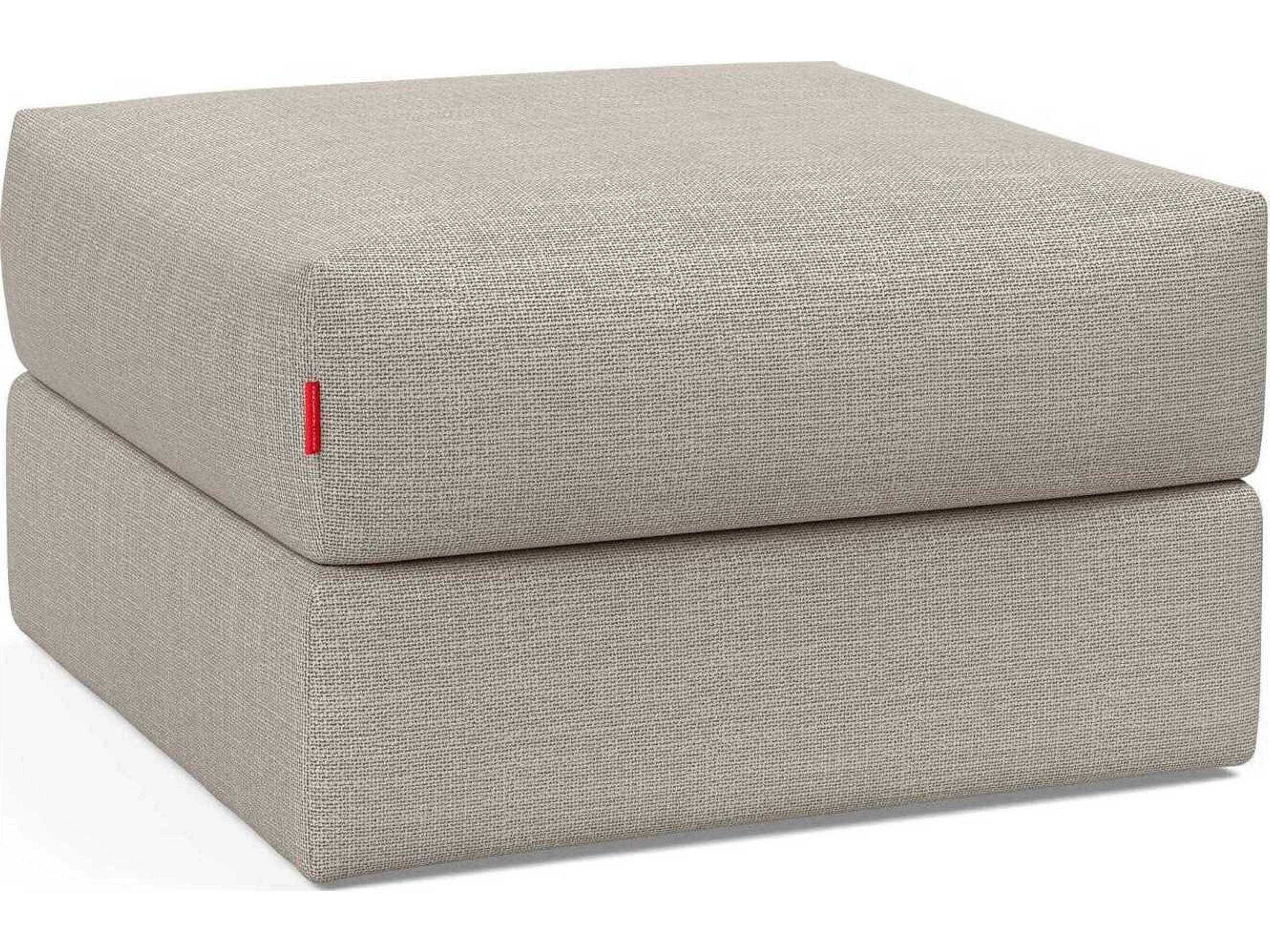 Innovation Cornila Beige Upholstered Ottoman