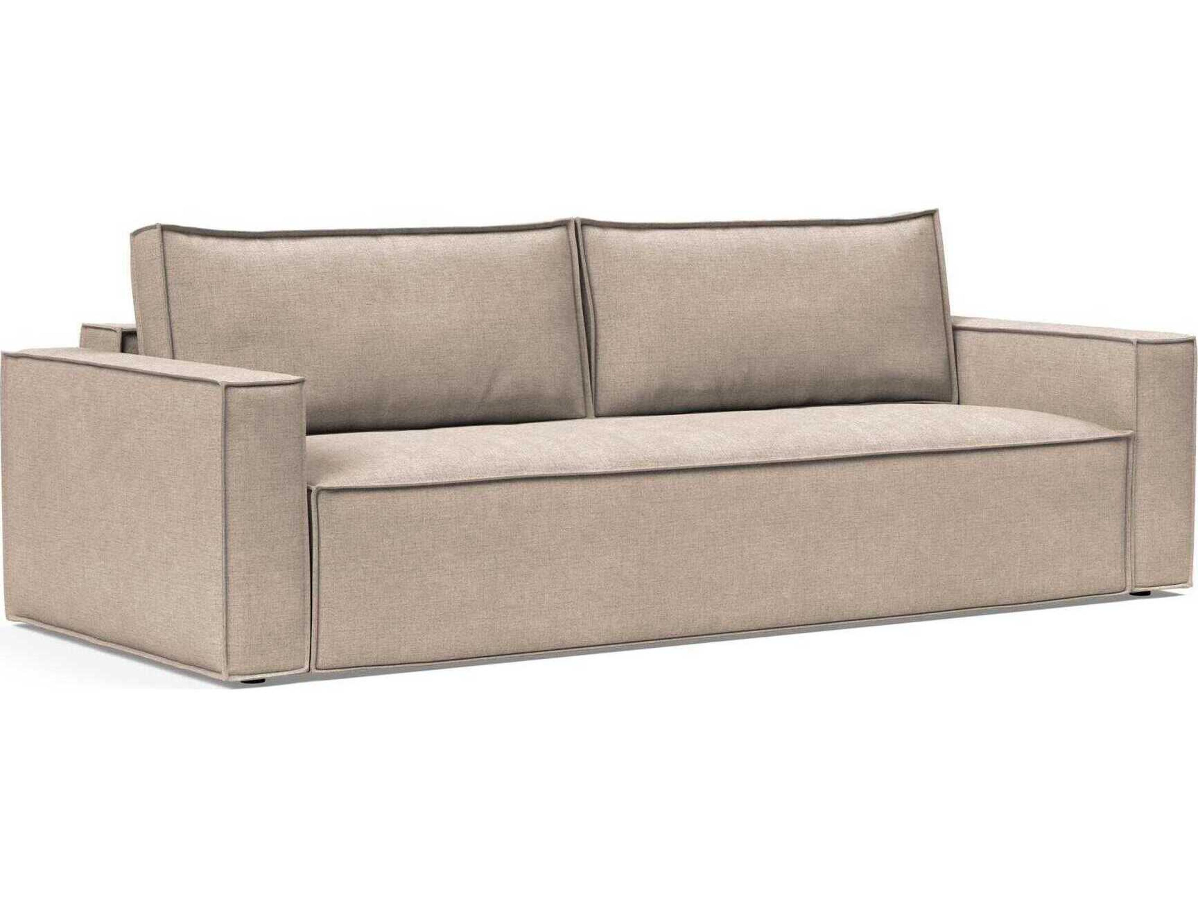 Newilla Adario Taupe Brown Upholstered Sofa Bed