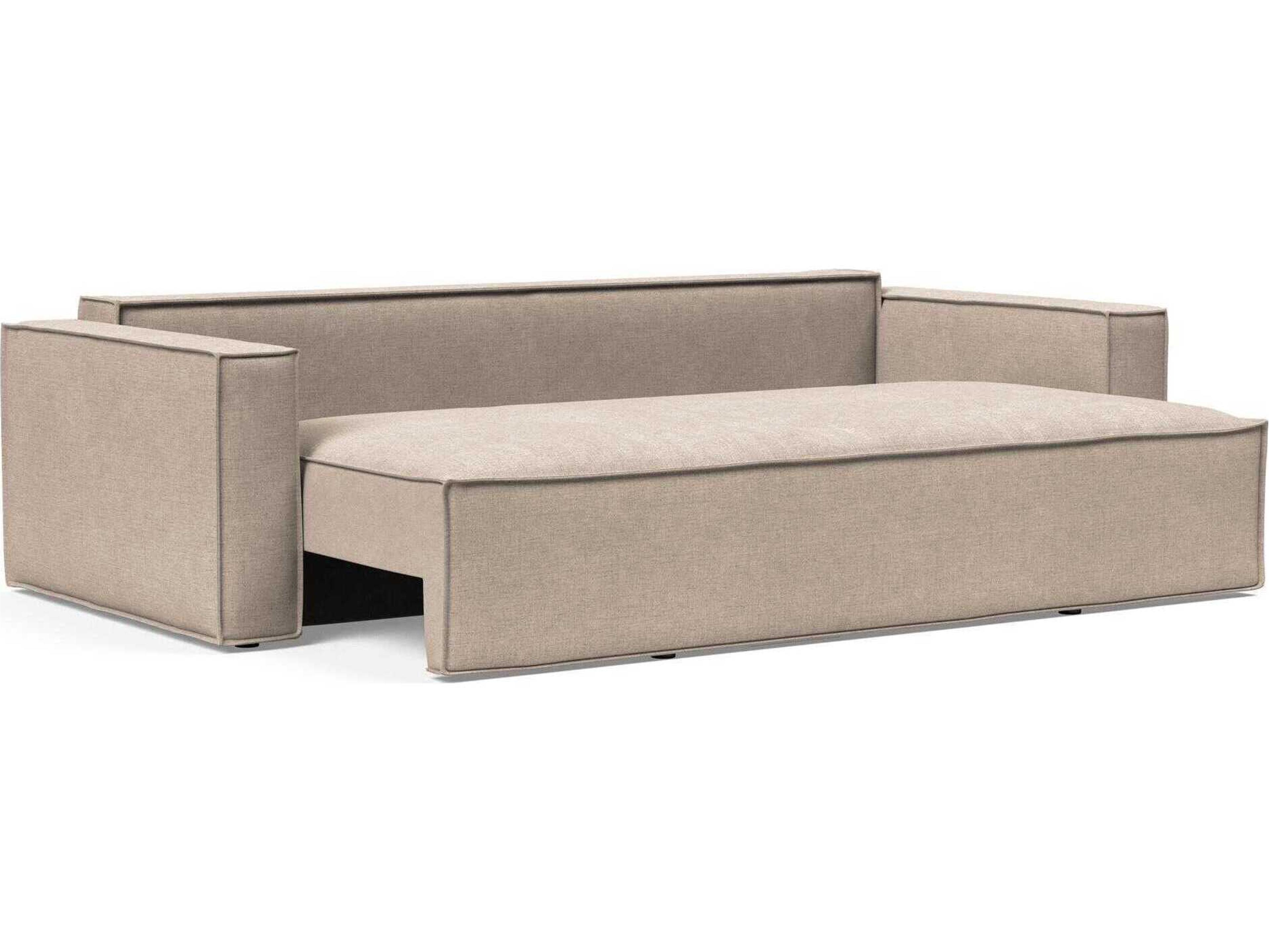 Innovation Newilla Adario Taupe Brown Upholstered Sofa Bed