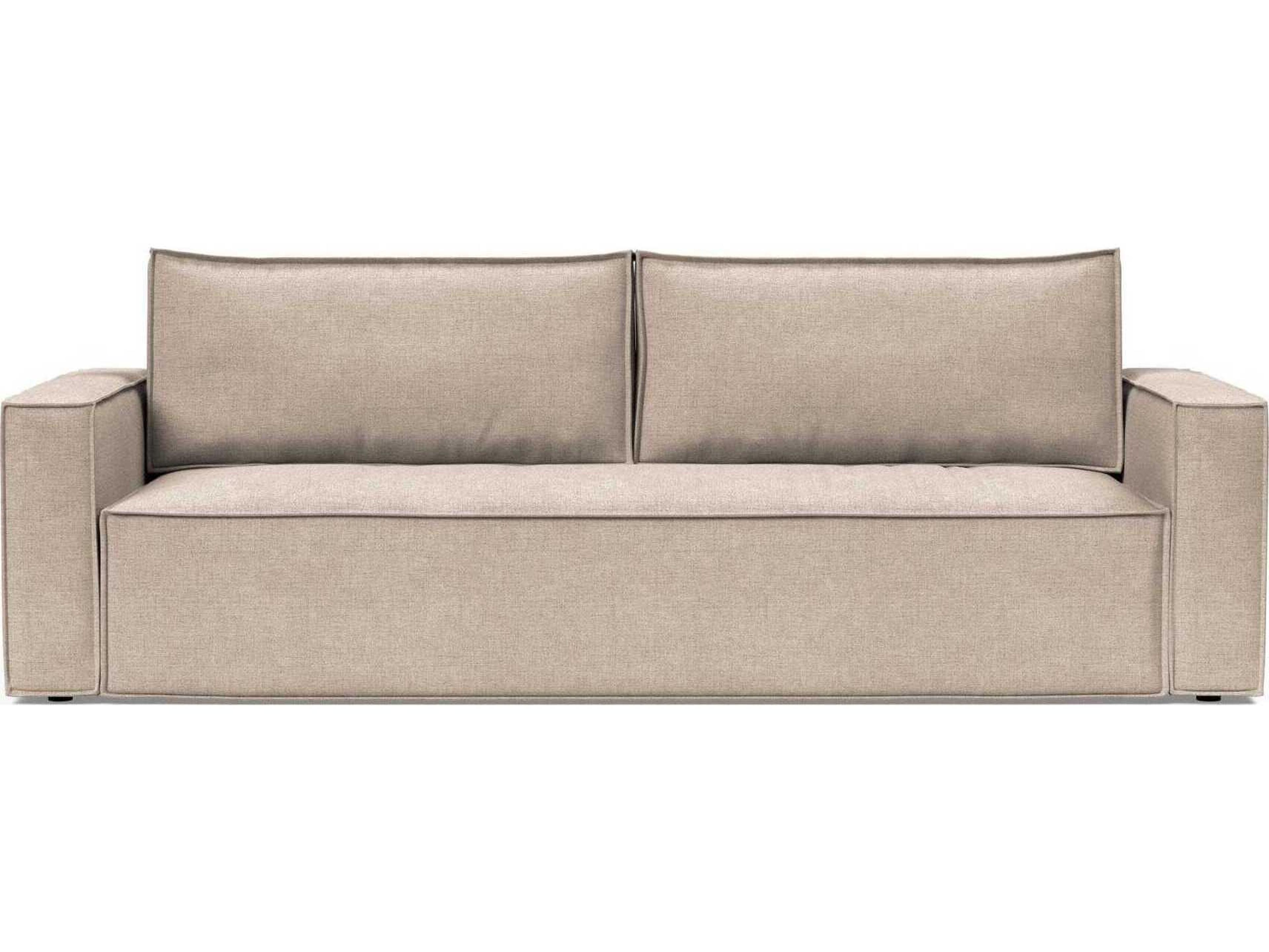 Innovation Newilla Adario Taupe Brown Upholstered Sofa Bed
