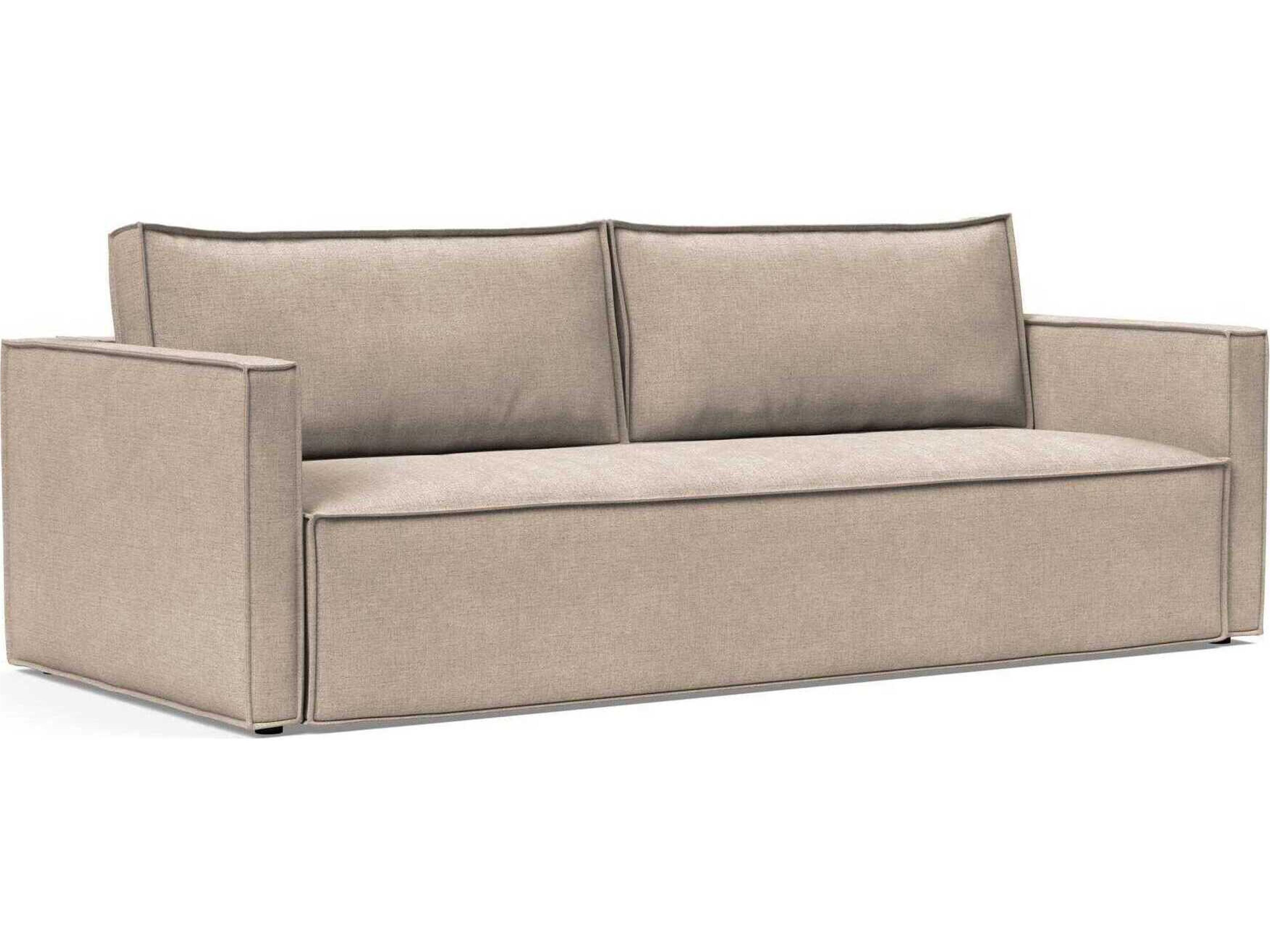 Newilla Adario Taupe Brown Upholstered Sofa Bed