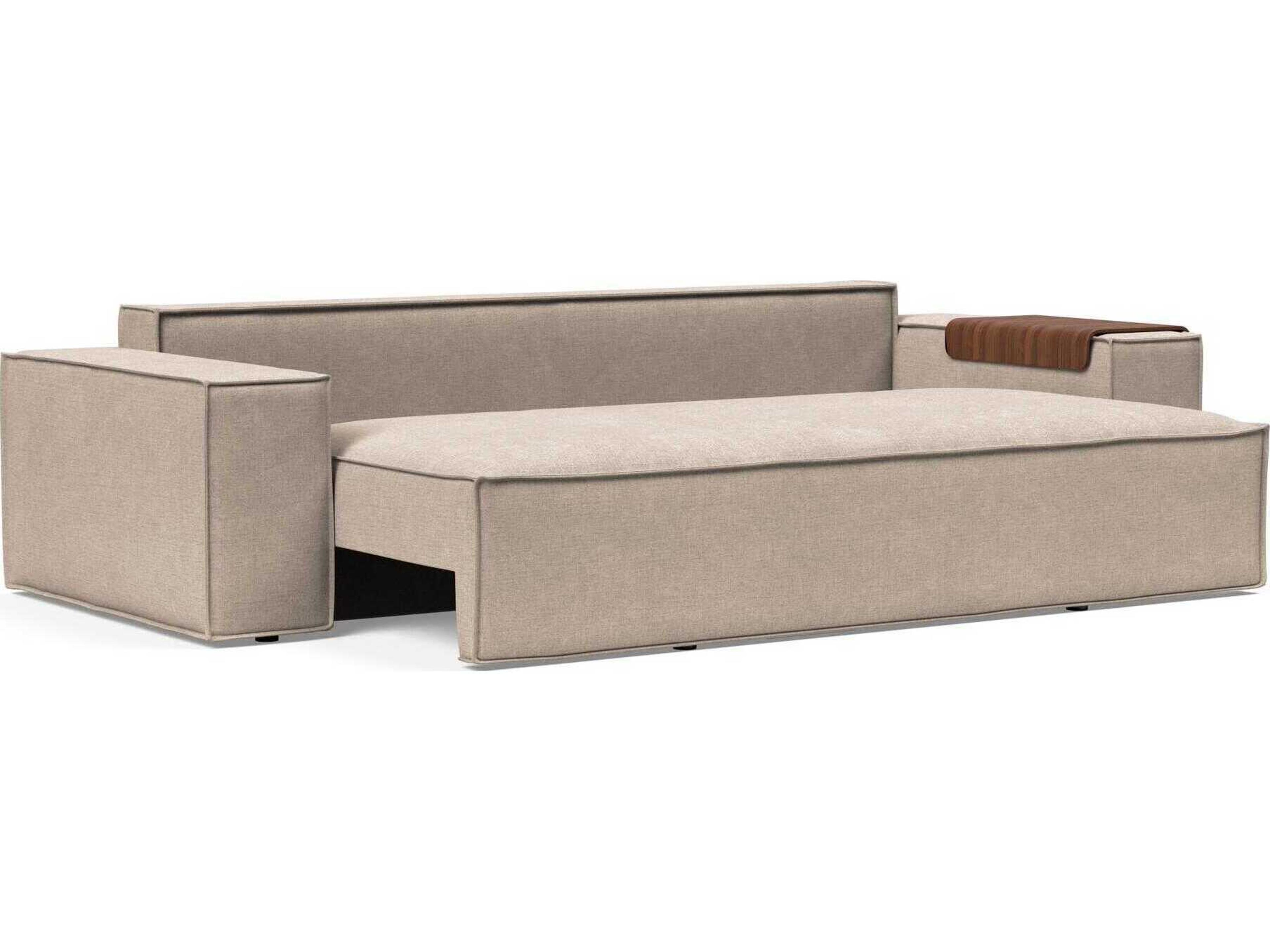 Innovation Newilla Adario Taupe Brown Upholstered Sofa Bed