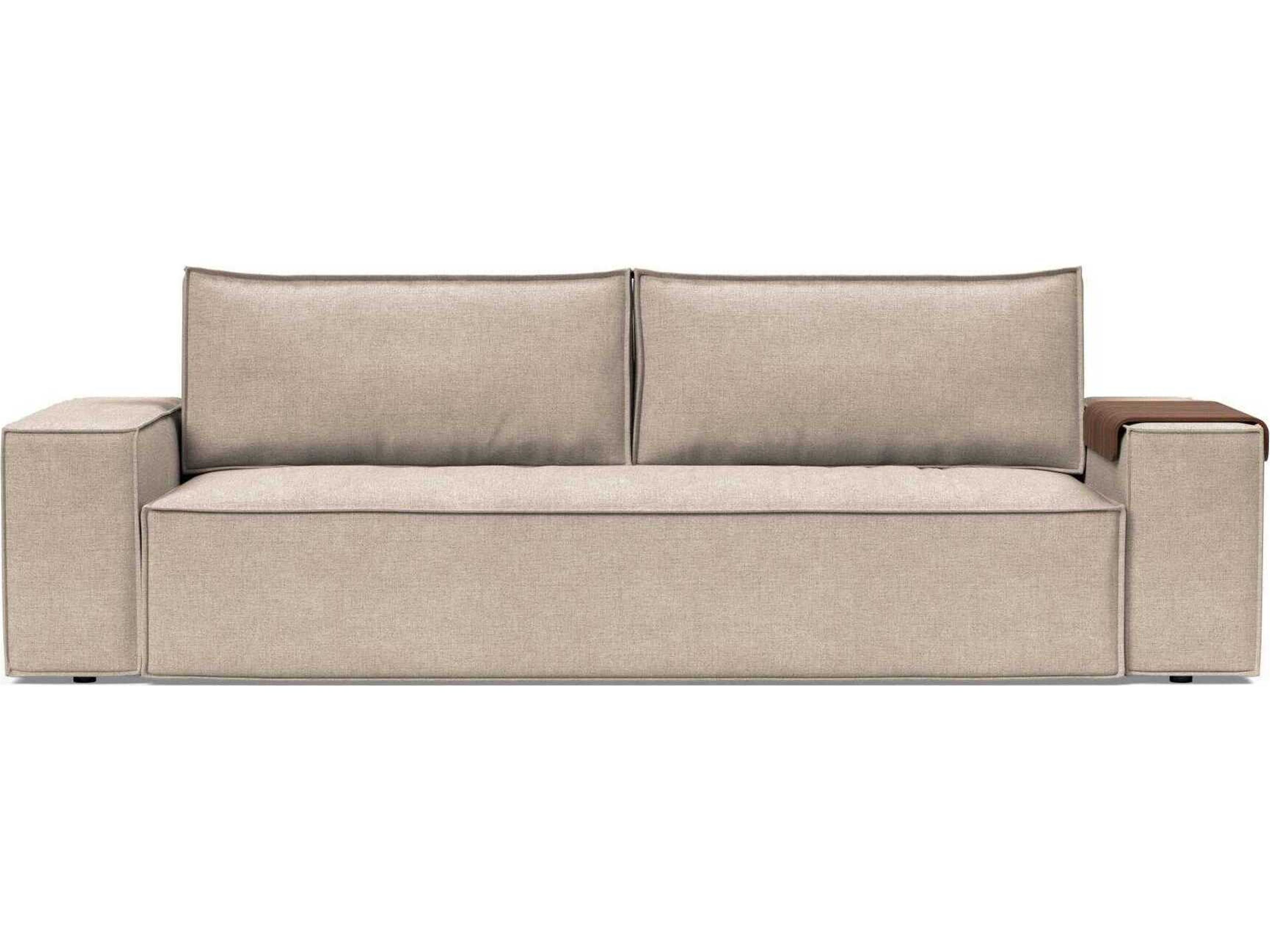Innovation Newilla Adario Taupe Brown Upholstered Sofa Bed