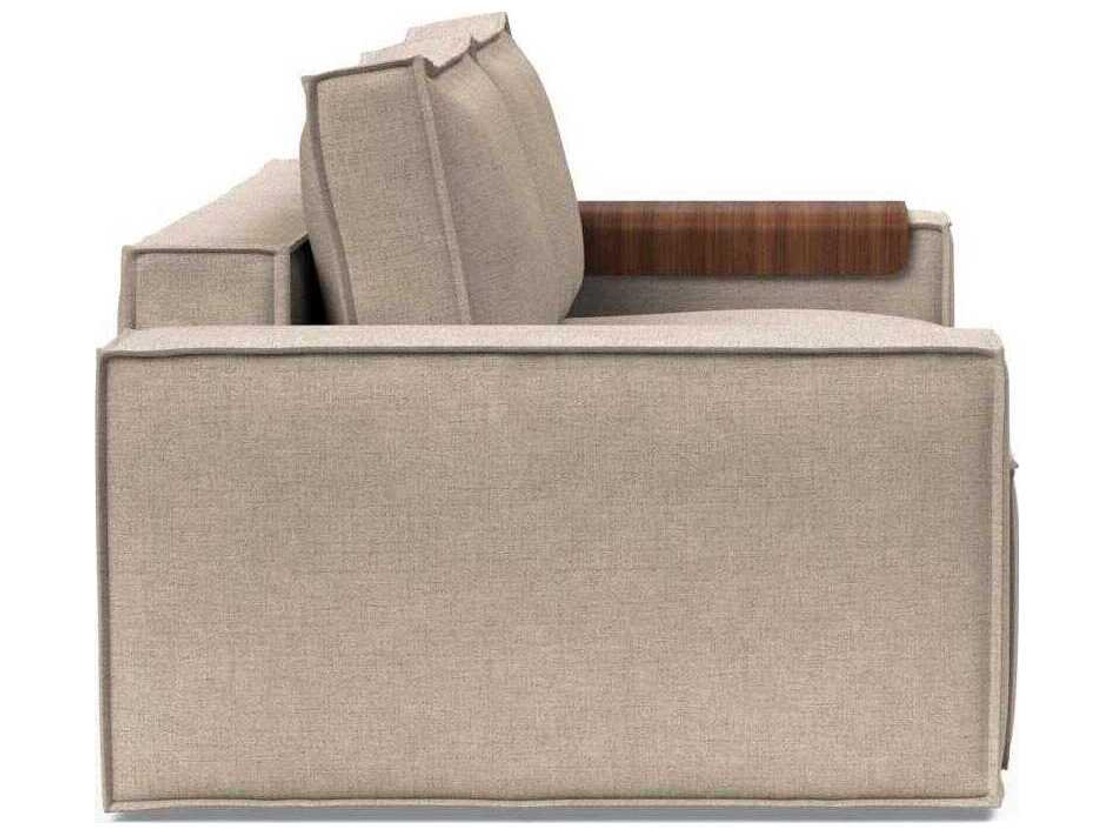 Innovation Newilla Adario Taupe Brown Upholstered Sofa Bed