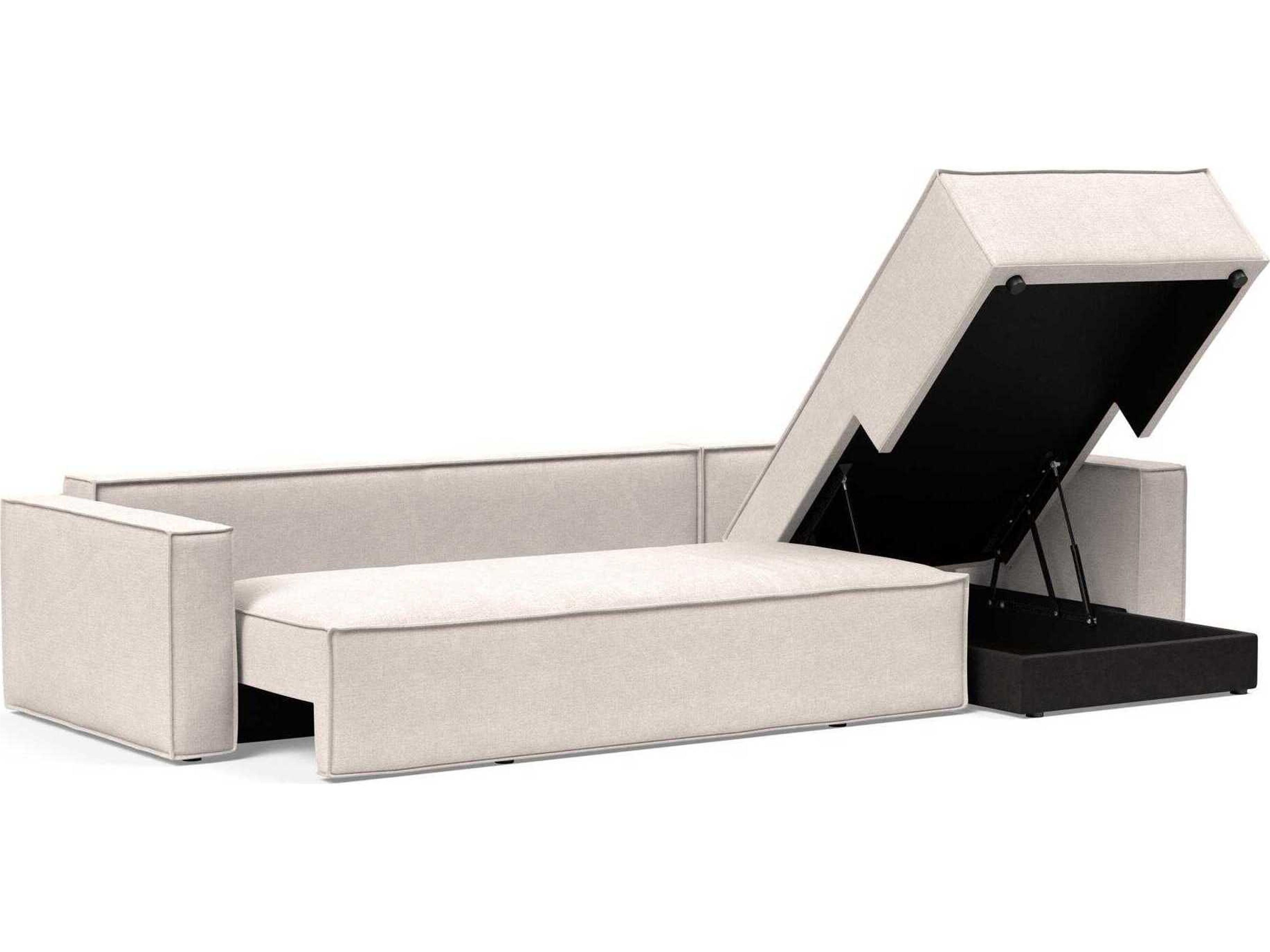 Innovation Newilla Adario Basmati Beige Upholstered Sofa Bed
