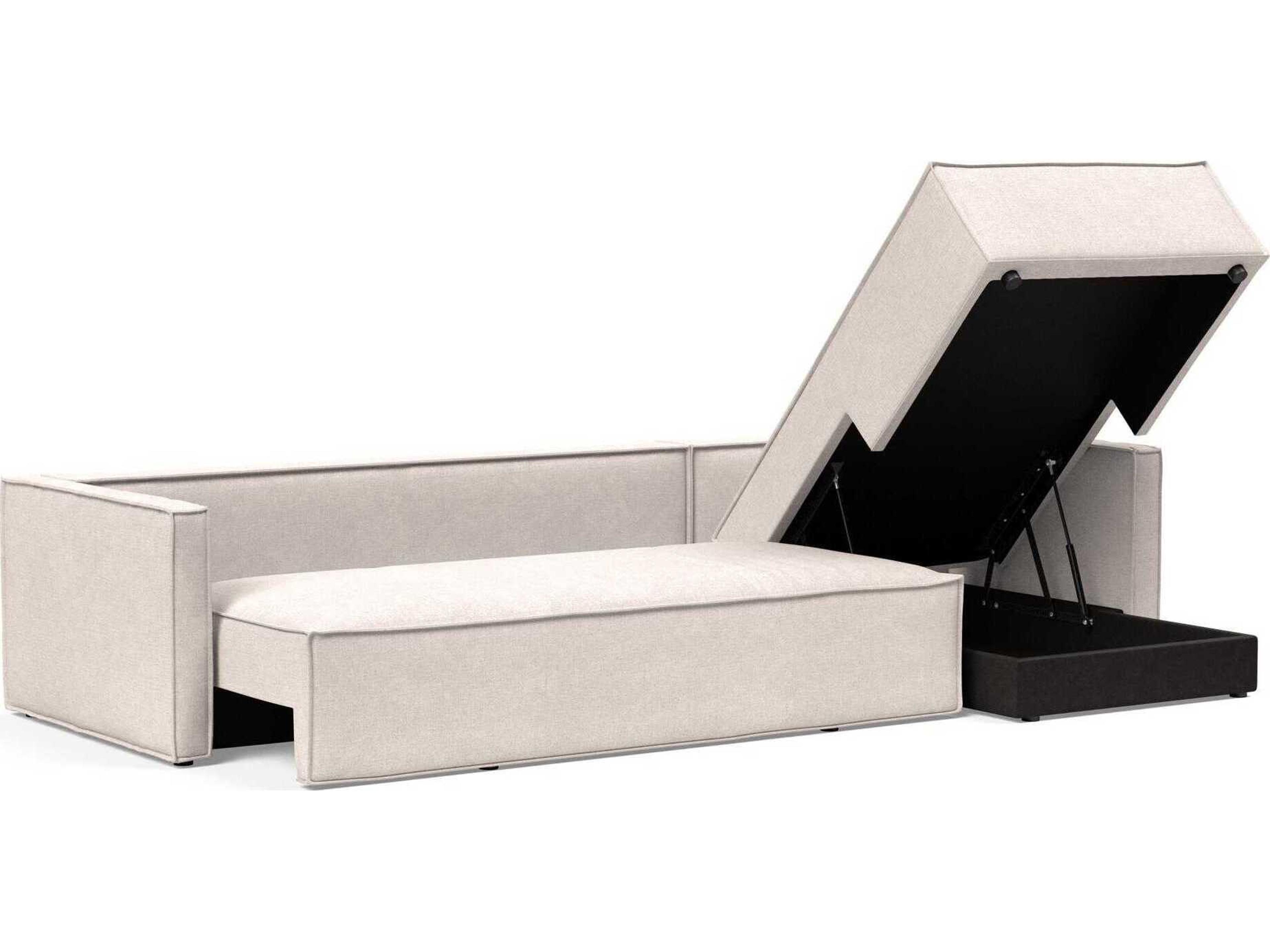 Innovation Newilla Adario Basmati Beige Upholstered Sofa Bed