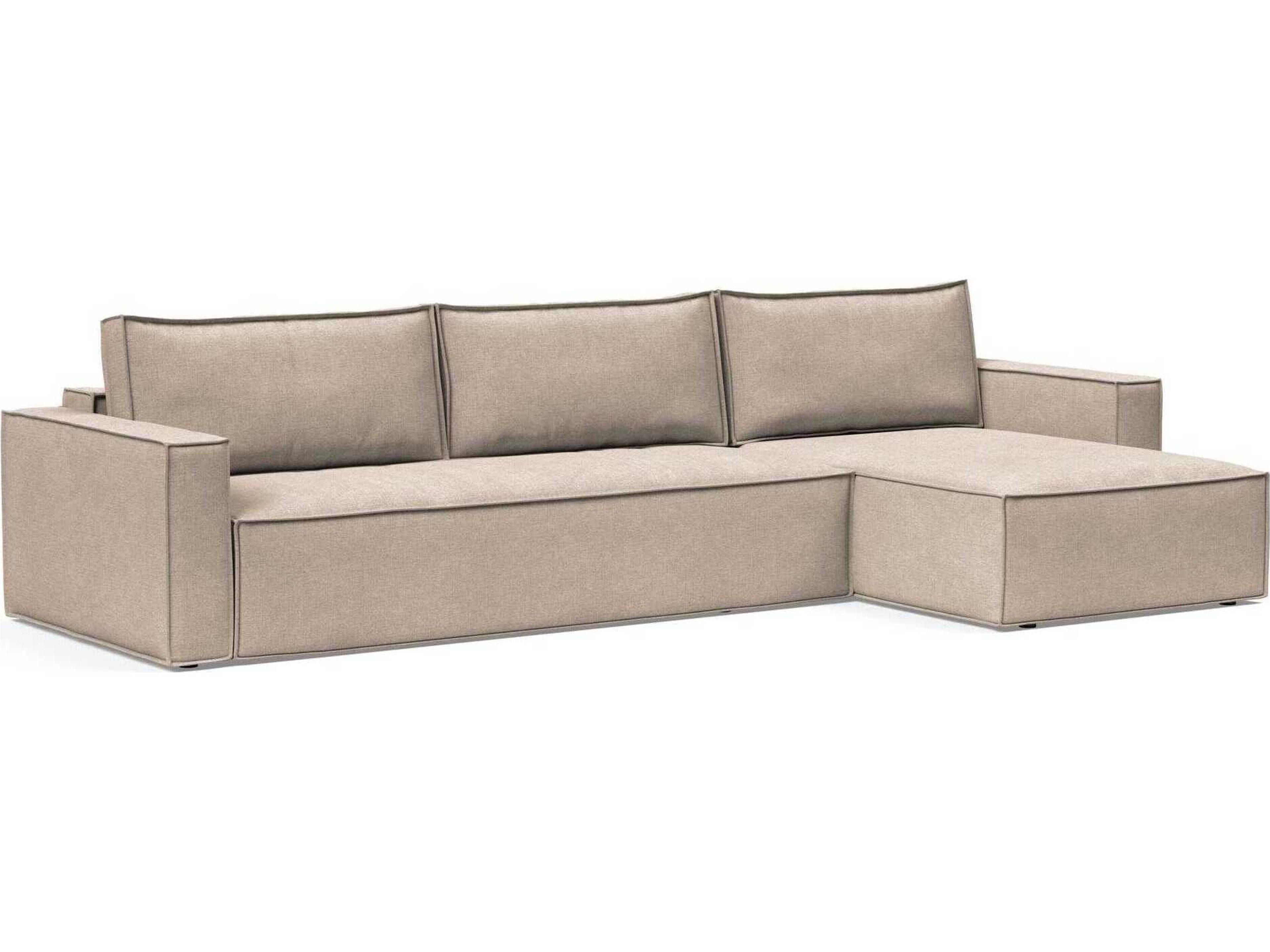 Newilla Adario Taupe Brown Upholstered Sofa Bed