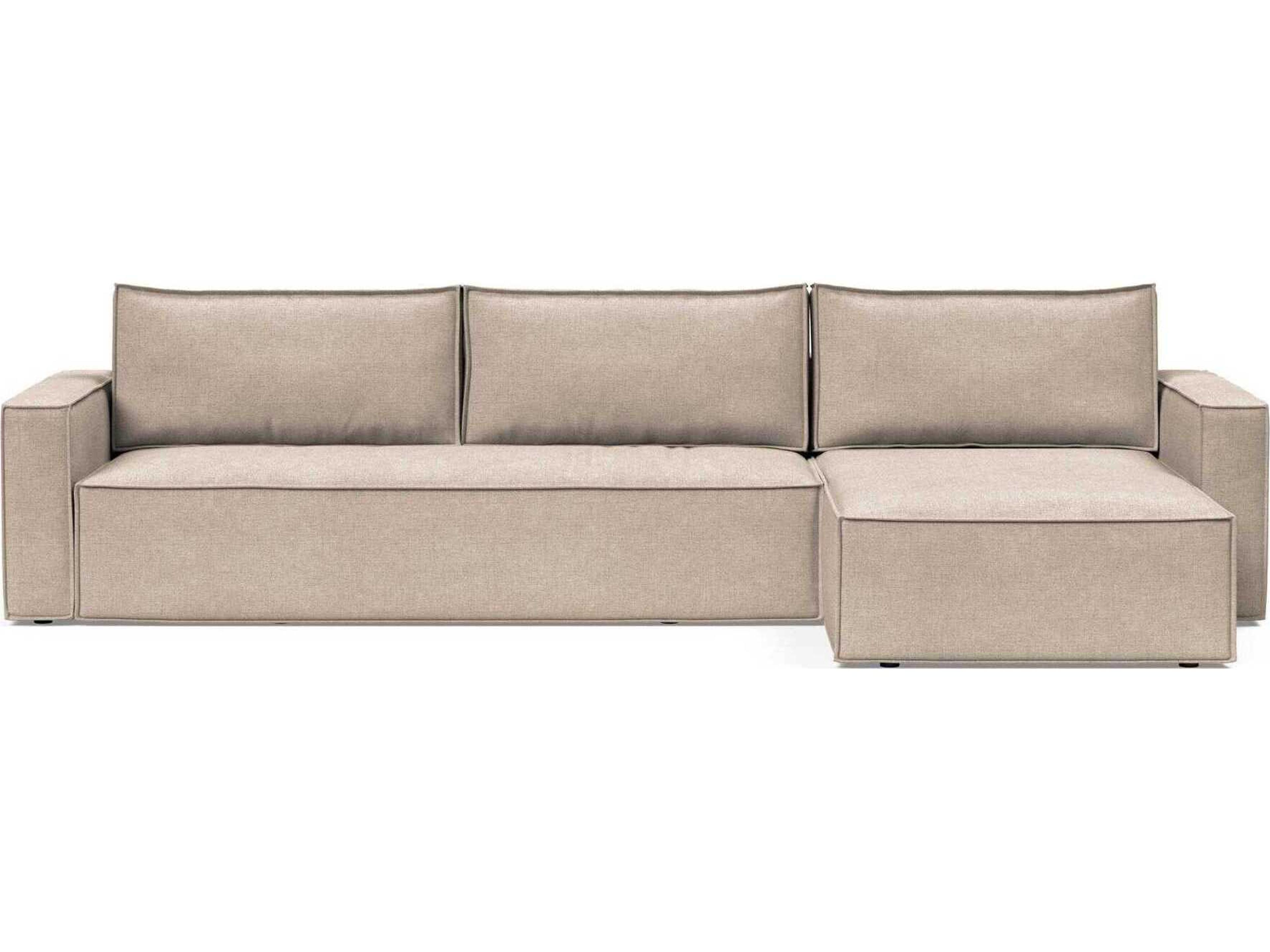 Innovation Newilla Adario Taupe Brown Upholstered Sofa Bed