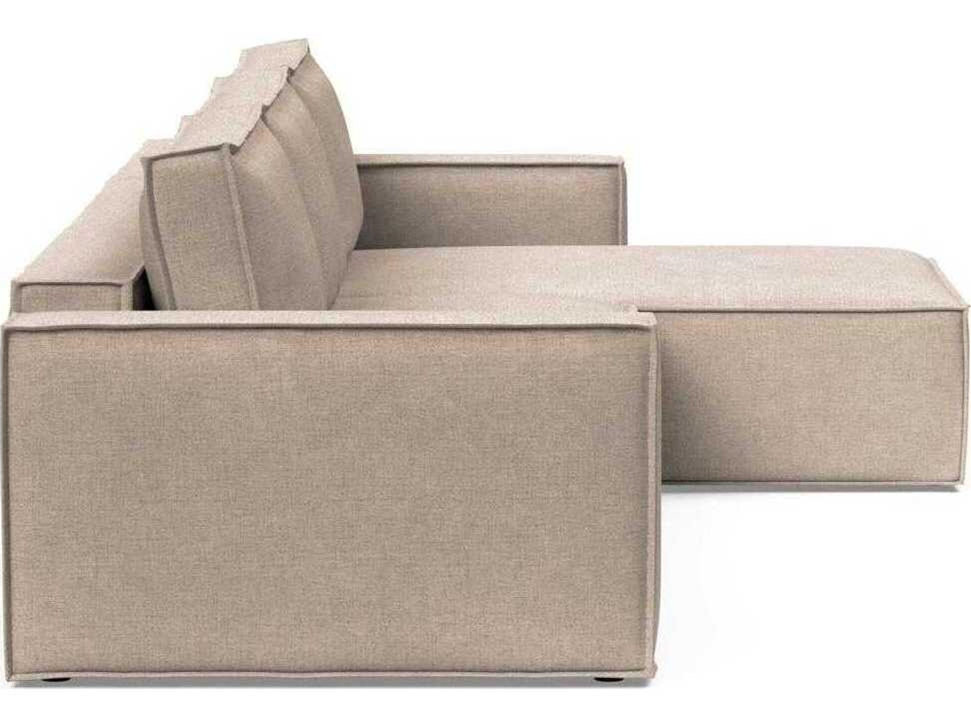 Innovation Newilla Adario Taupe Brown Upholstered Sofa Bed