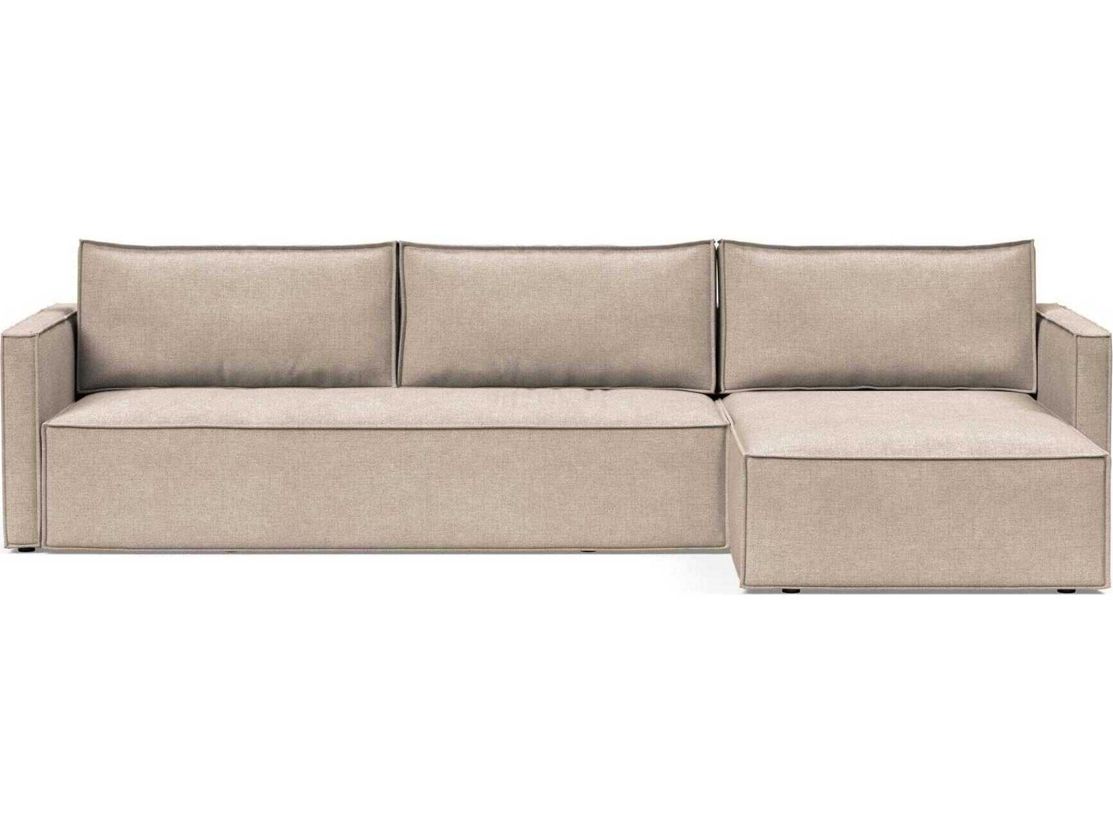 Innovation Newilla Adario Taupe Brown Upholstered Sofa Bed