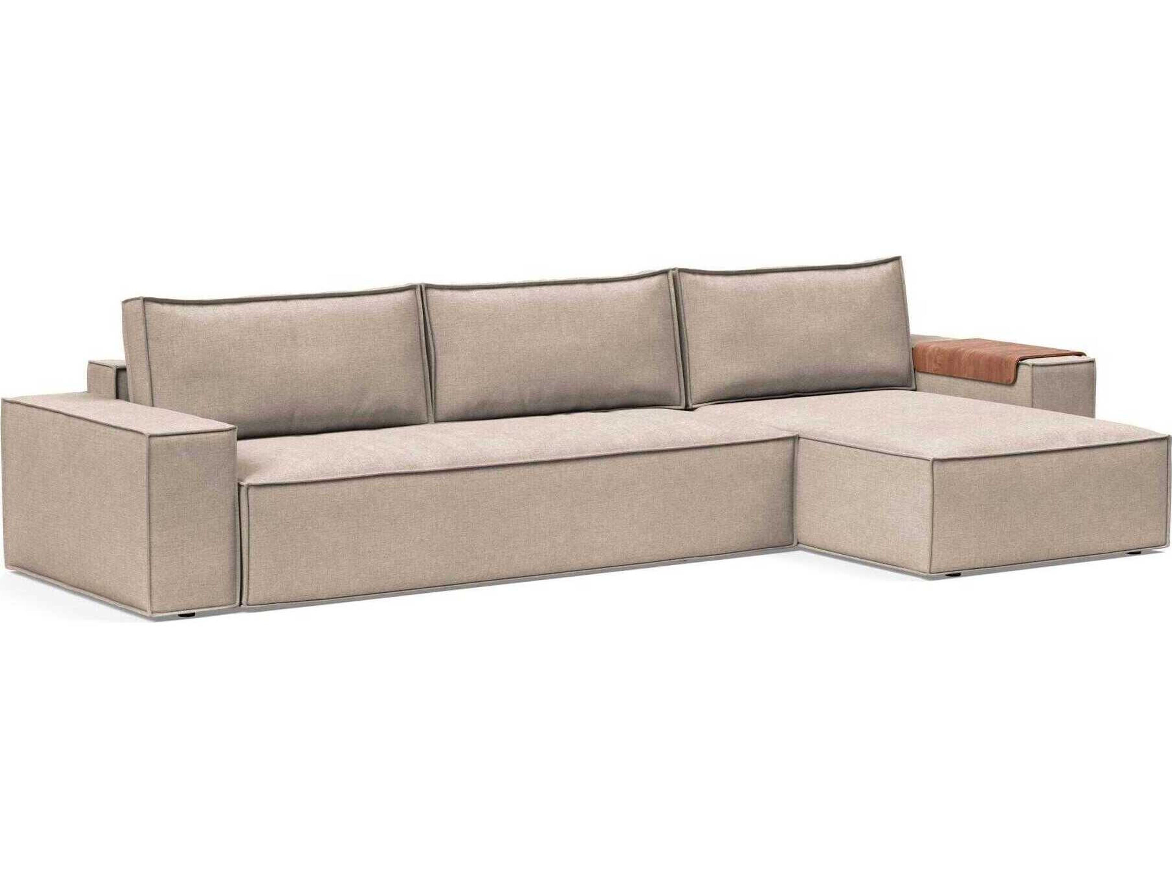 Newilla Adario Taupe Brown Upholstered Sofa Bed