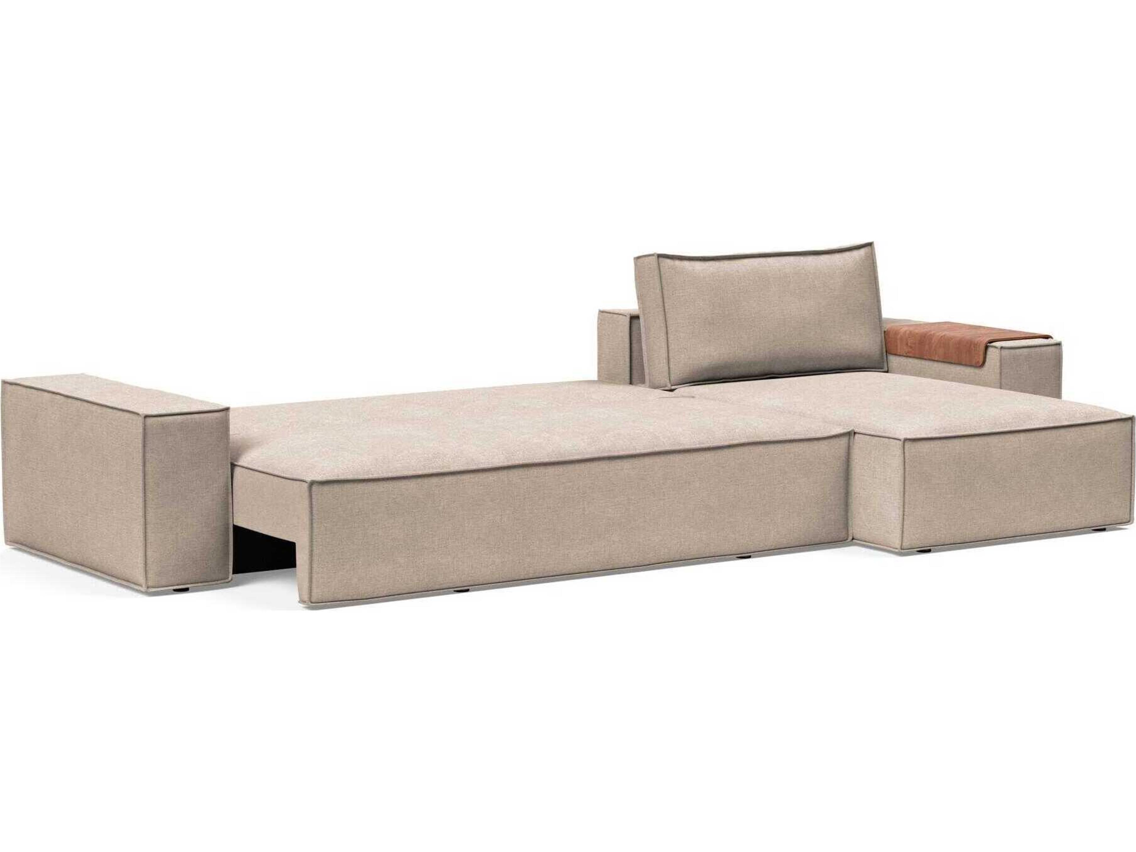 Innovation Newilla Adario Taupe Brown Upholstered Sofa Bed