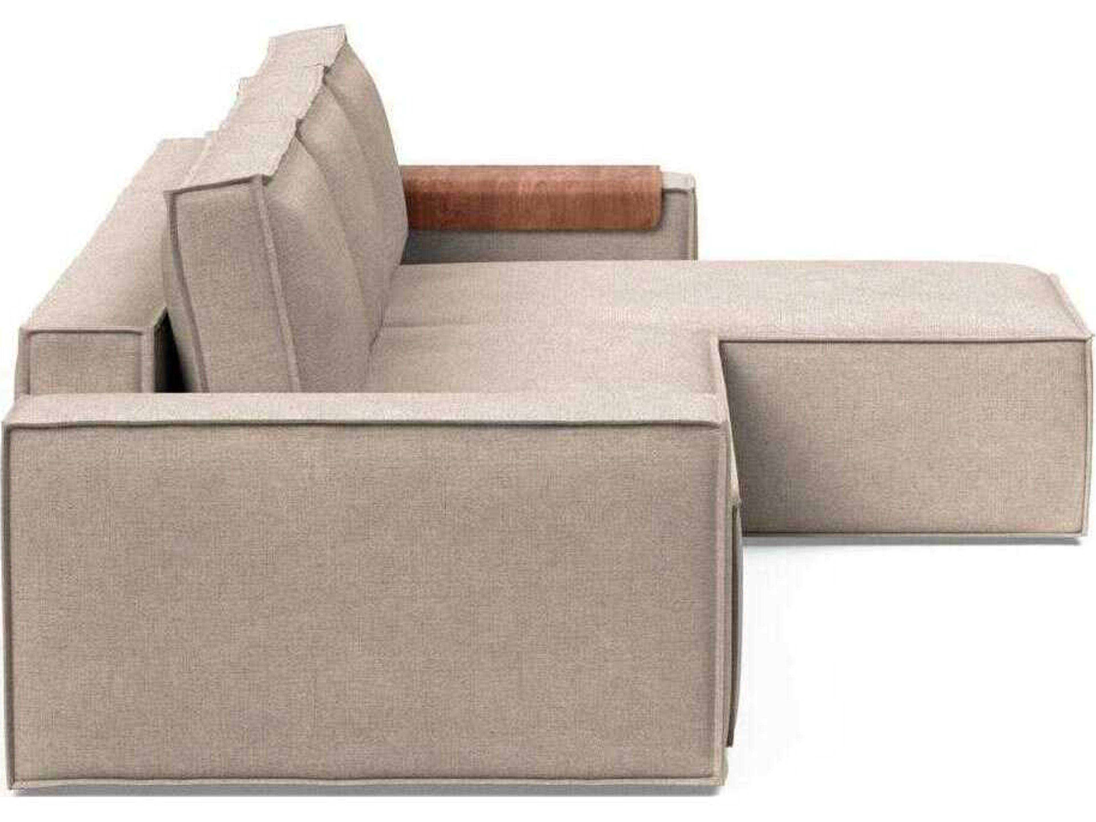 Innovation Newilla Adario Taupe Brown Upholstered Sofa Bed