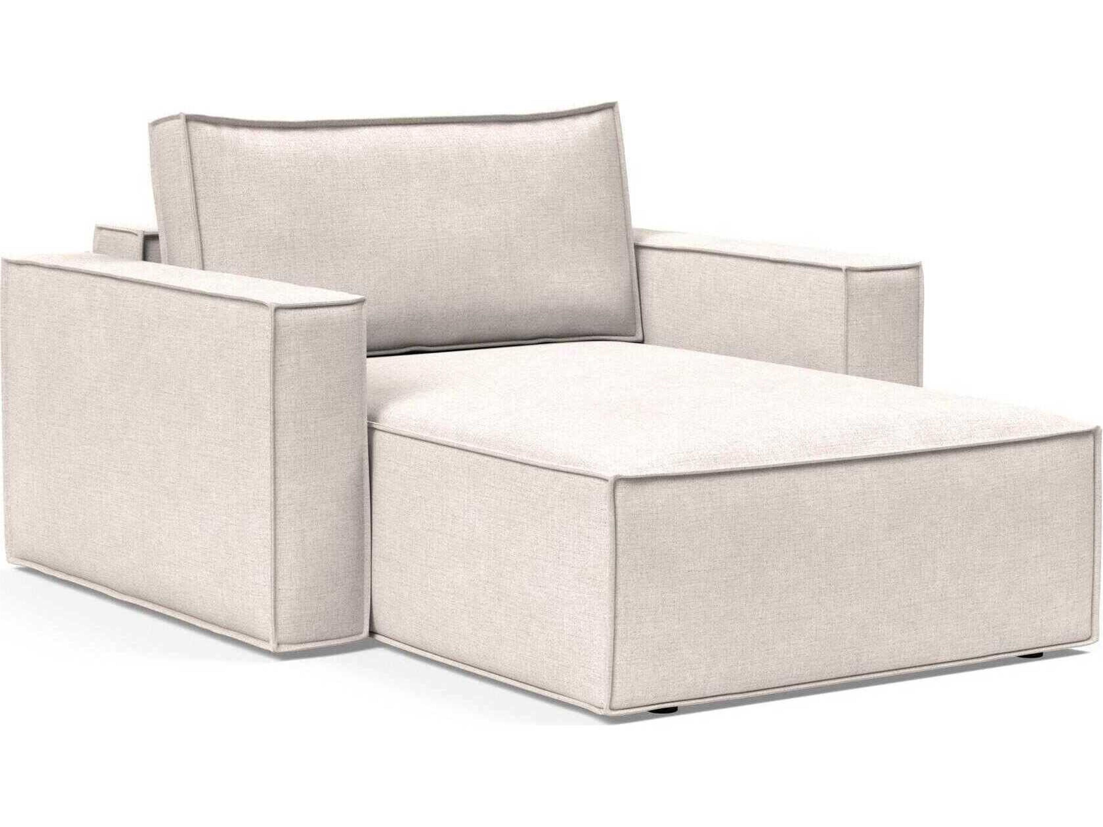 Newilla Adario Basmati Beige Upholstered Chaise