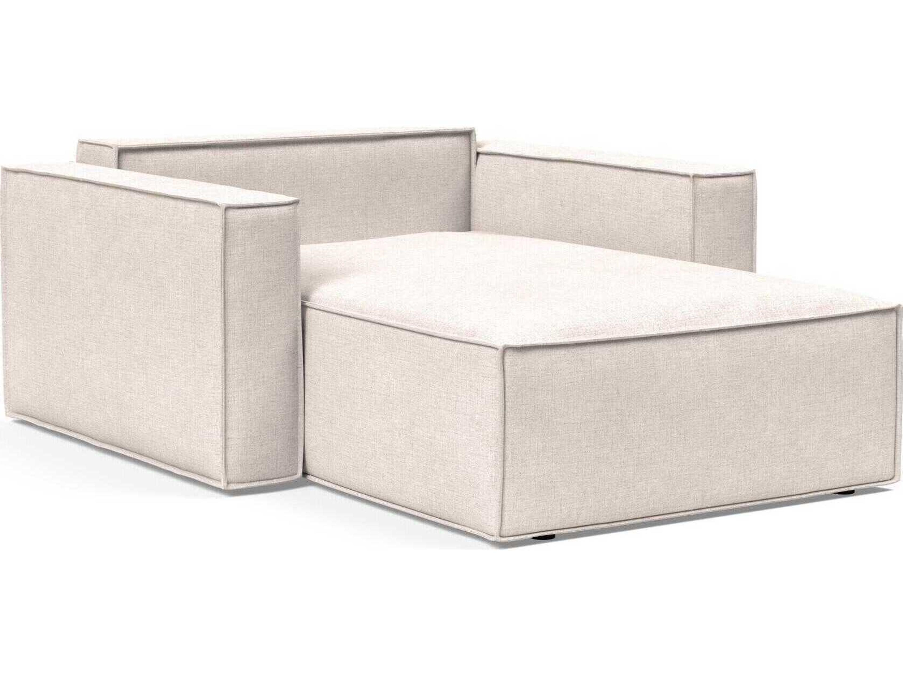 Innovation Newilla Adario Basmati Beige Upholstered Chaise