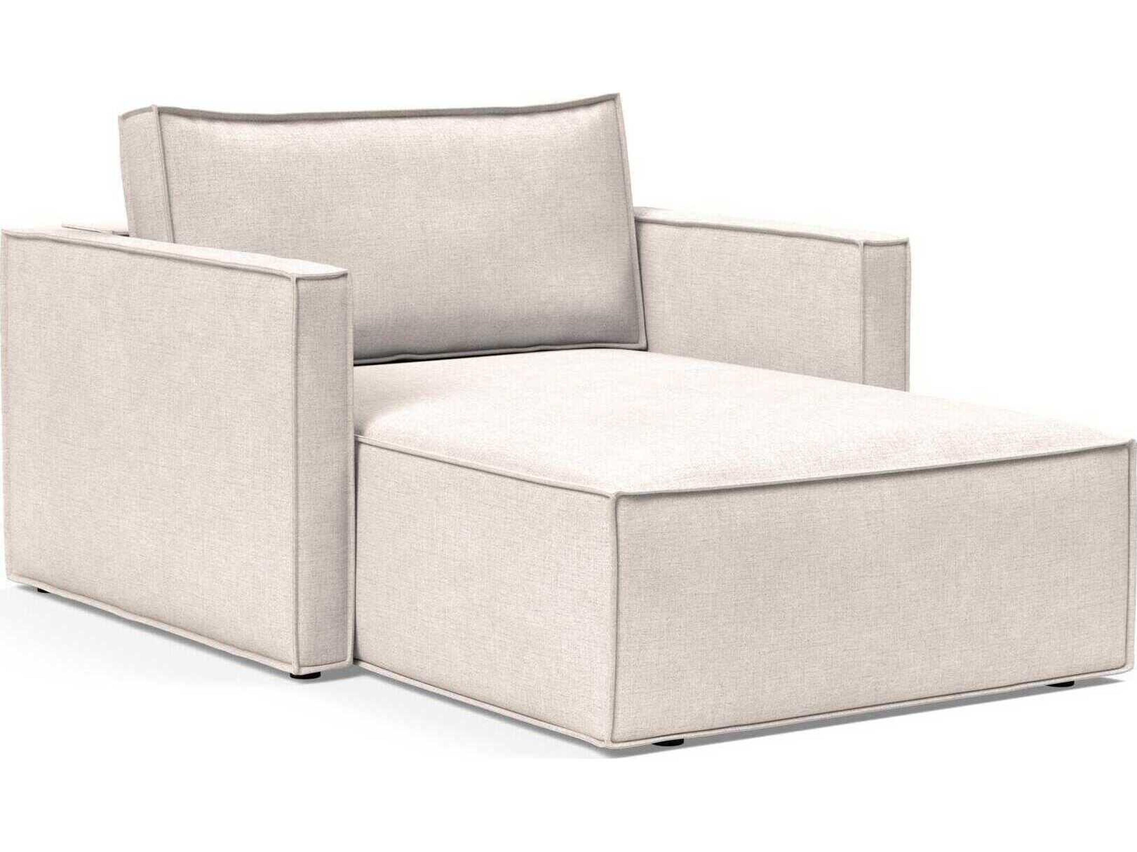 Newilla Adario Basmati Beige Upholstered Chaise