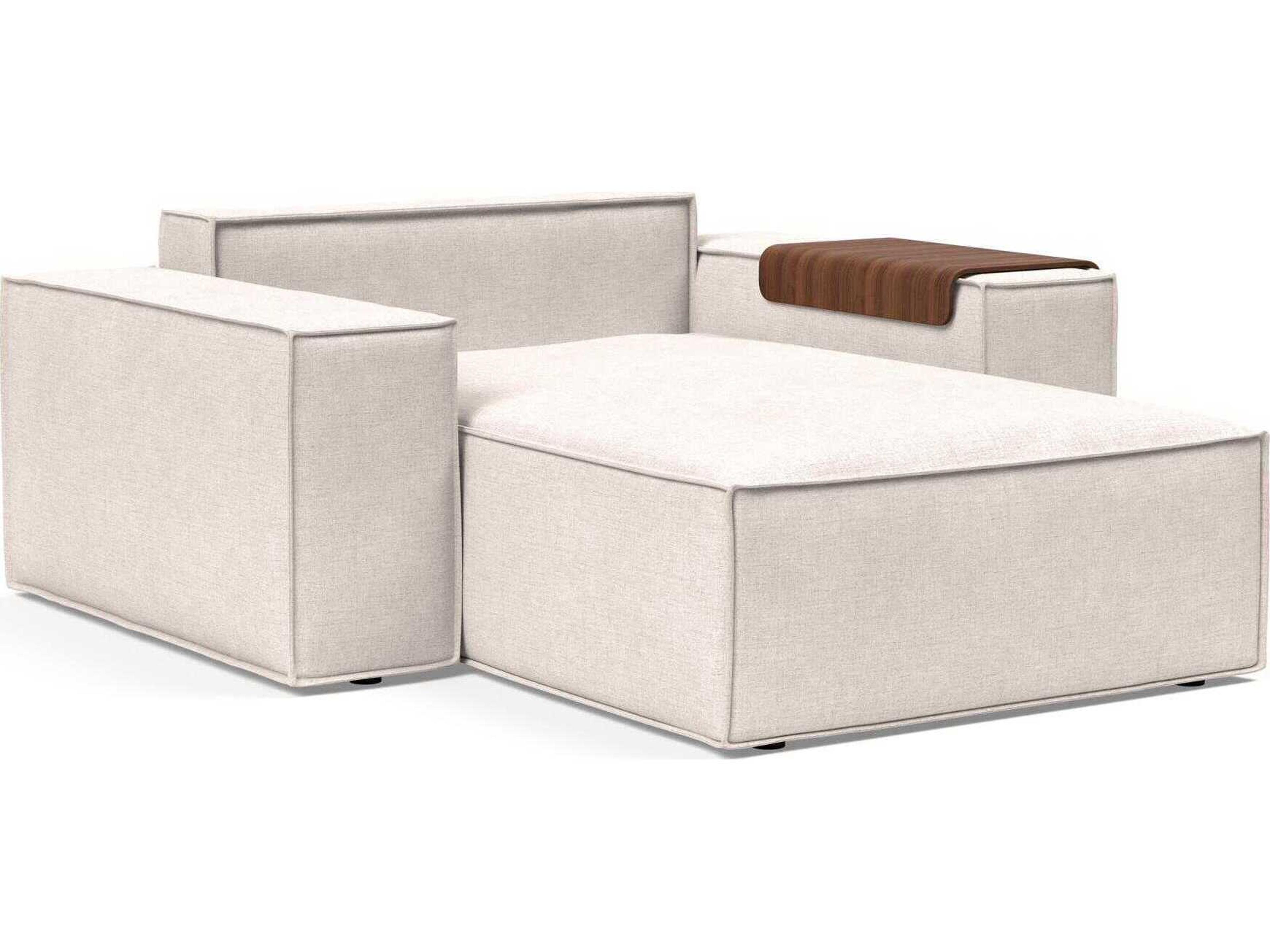 Innovation Newilla Adario Basmati Beige Upholstered Chaise