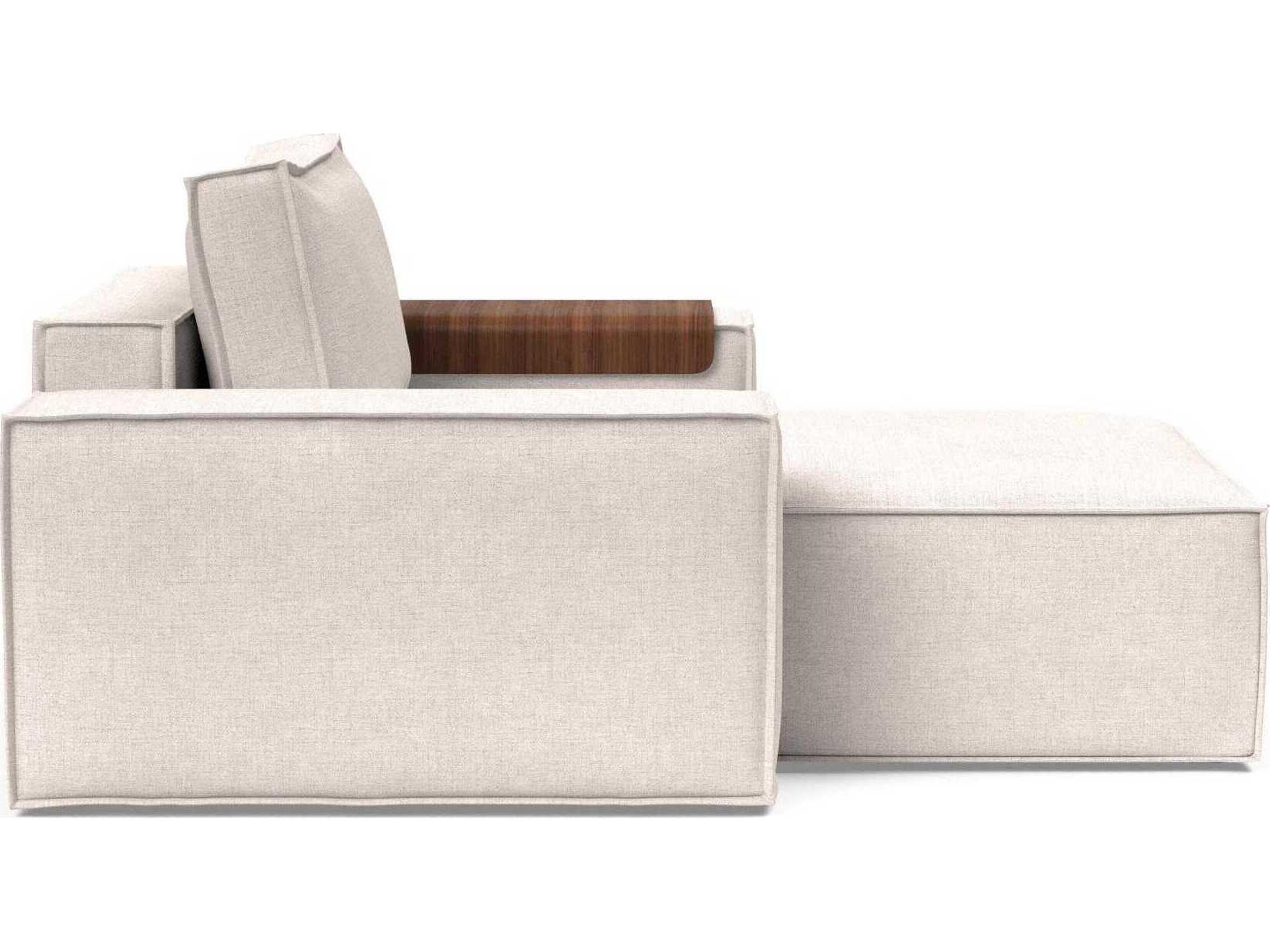 Innovation Newilla Adario Basmati Beige Upholstered Chaise