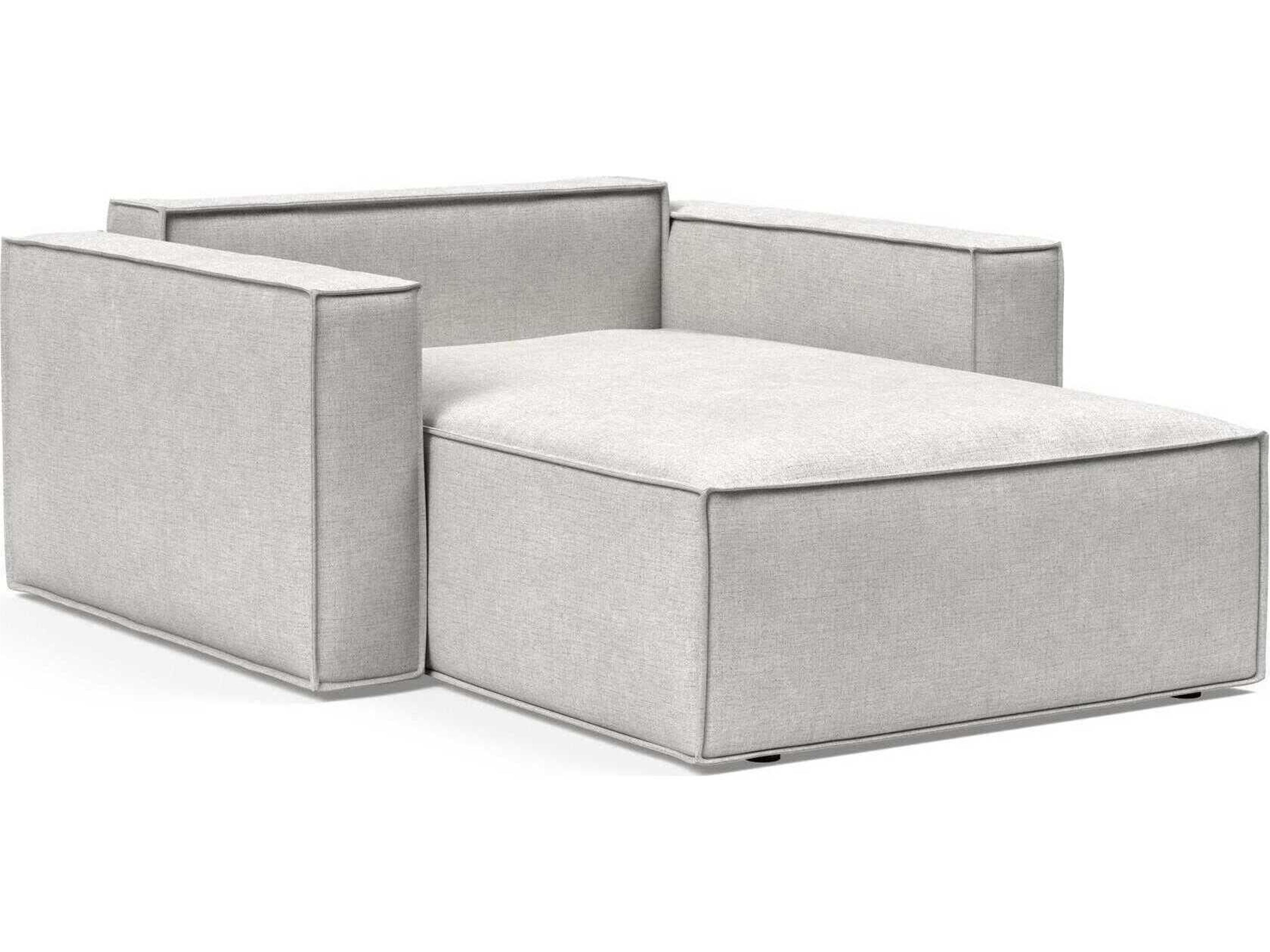 Innovation Newilla Adario Fog Gray Upholstered Chaise