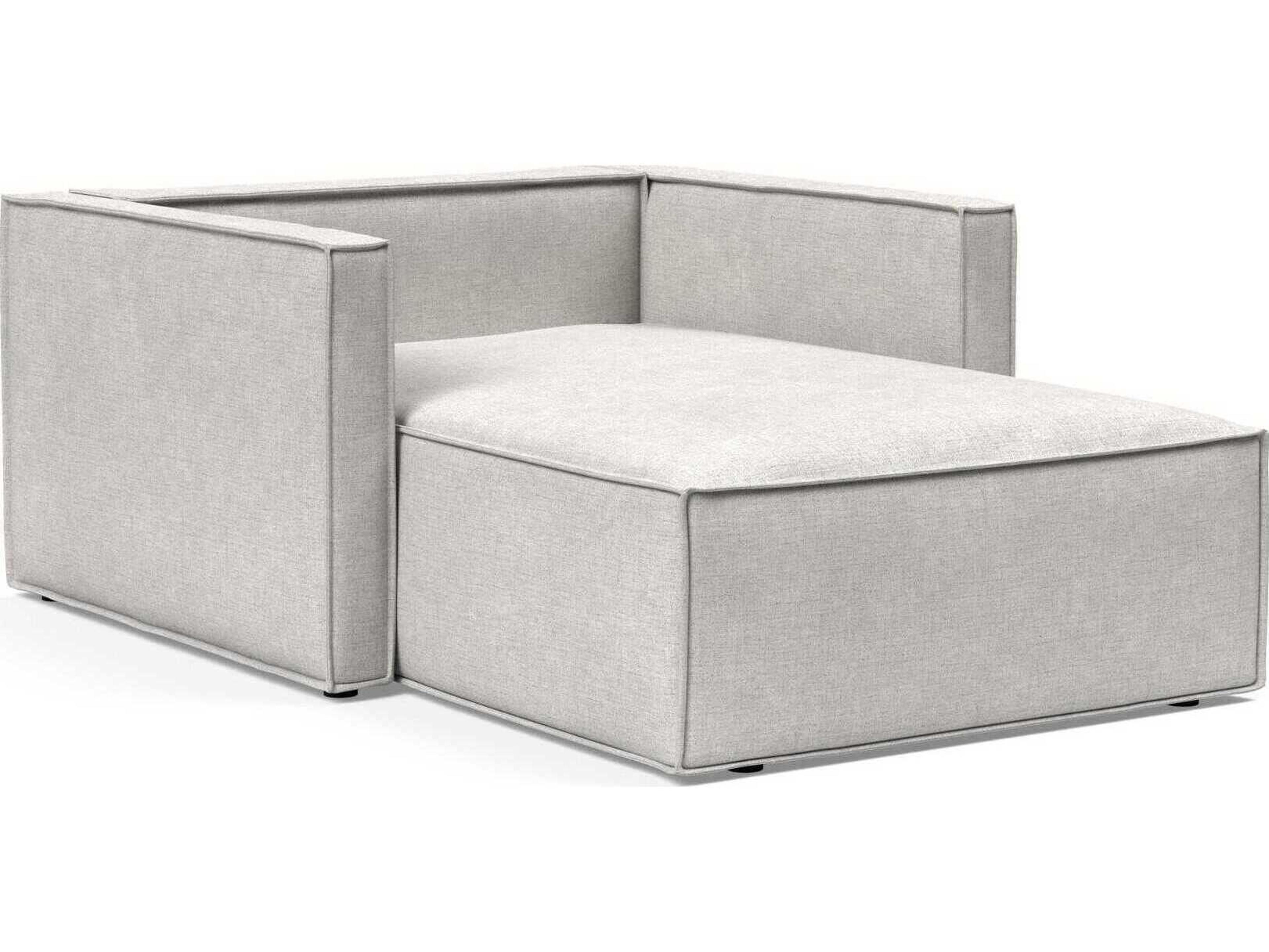 Innovation Newilla Adario Fog Gray Upholstered Chaise