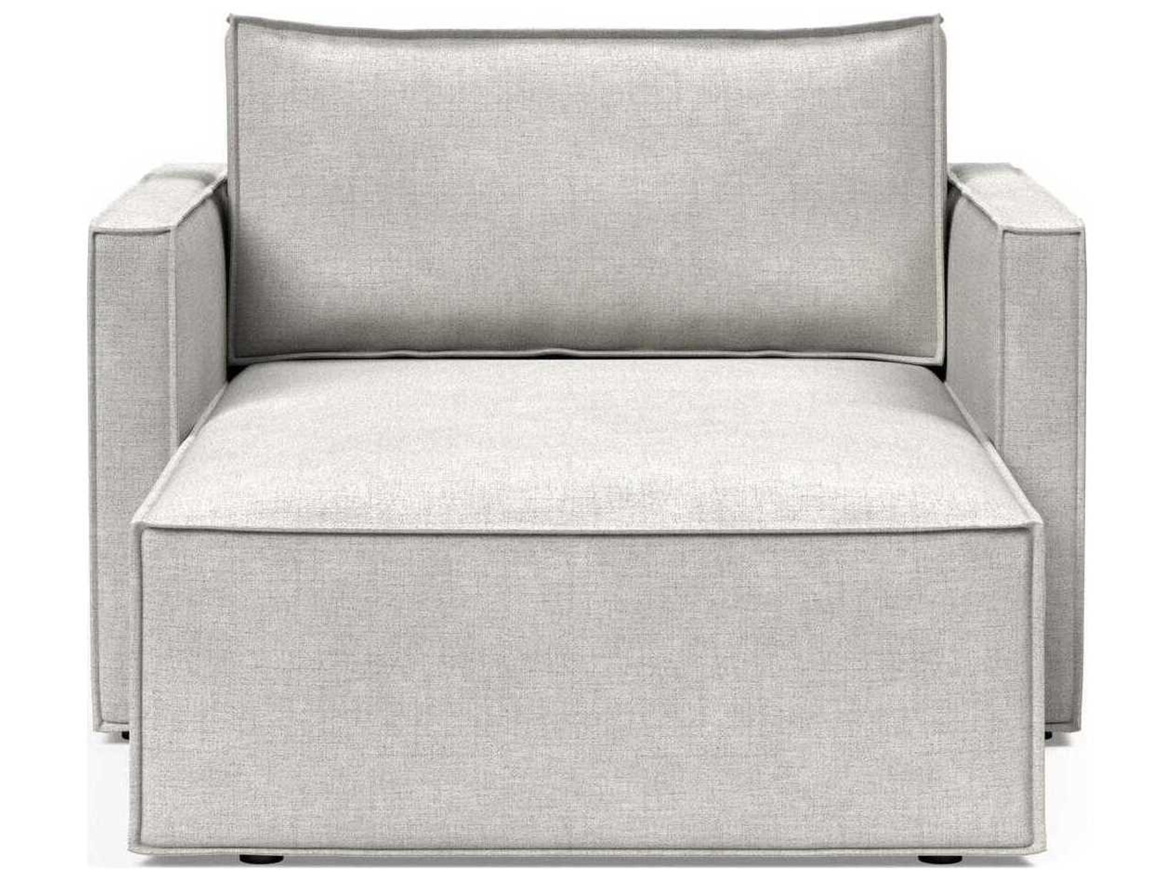 Innovation Newilla Adario Fog Gray Upholstered Chaise