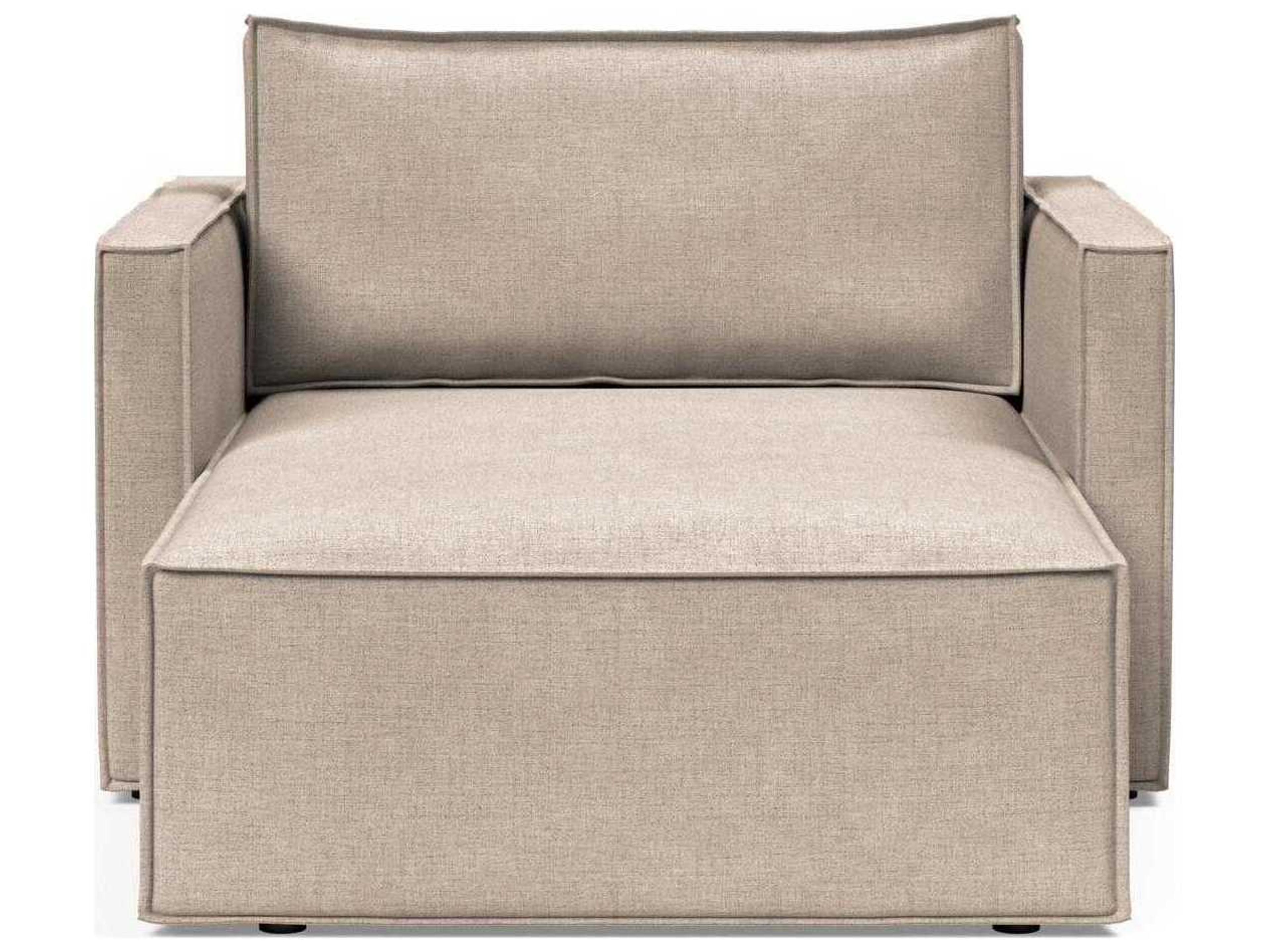 Innovation Newilla Adario Taupe Brown Upholstered Chaise