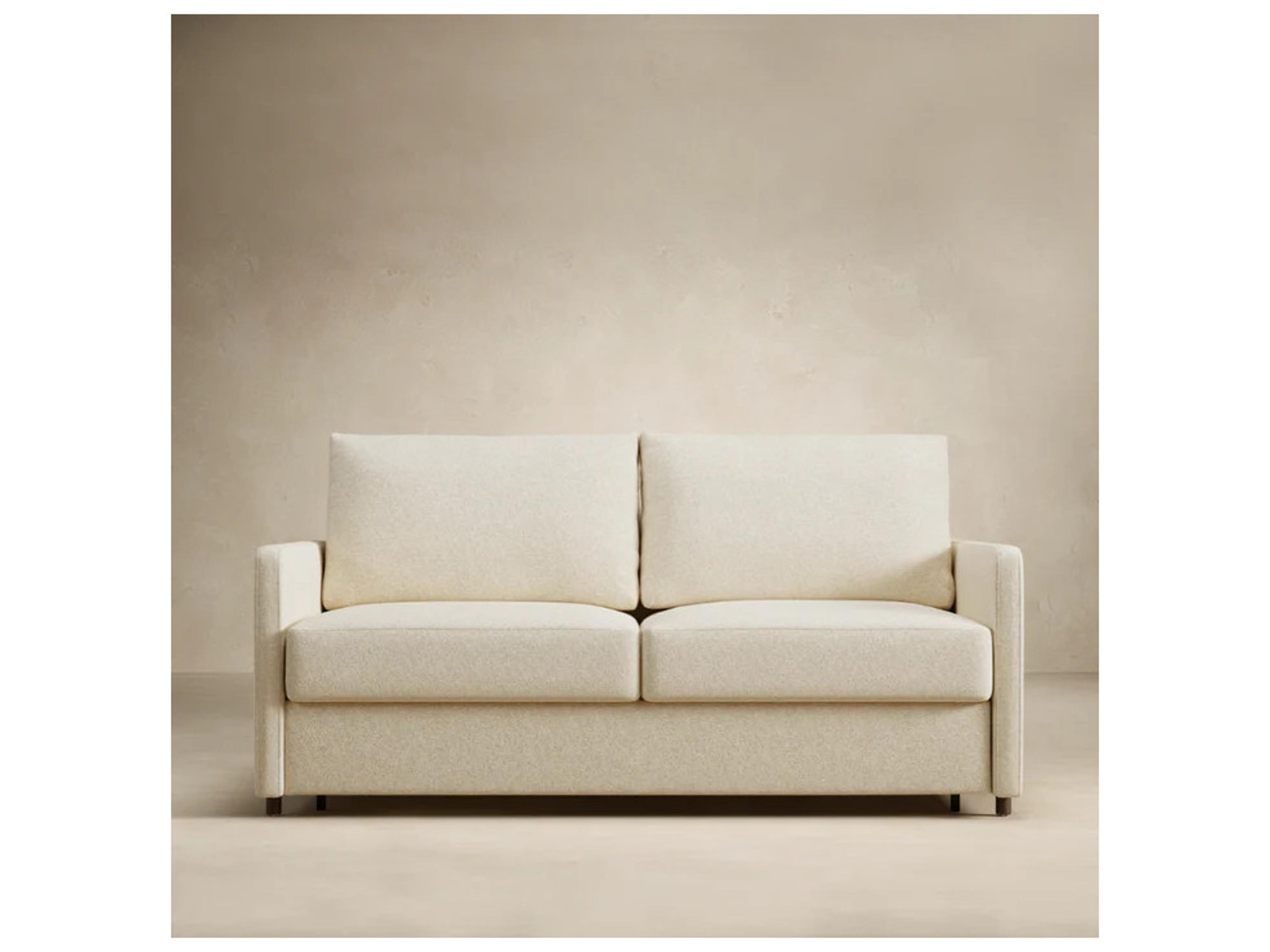 Innovation Neah Sofa Bed with Slim Arm Rests Queen in Halifax Shell