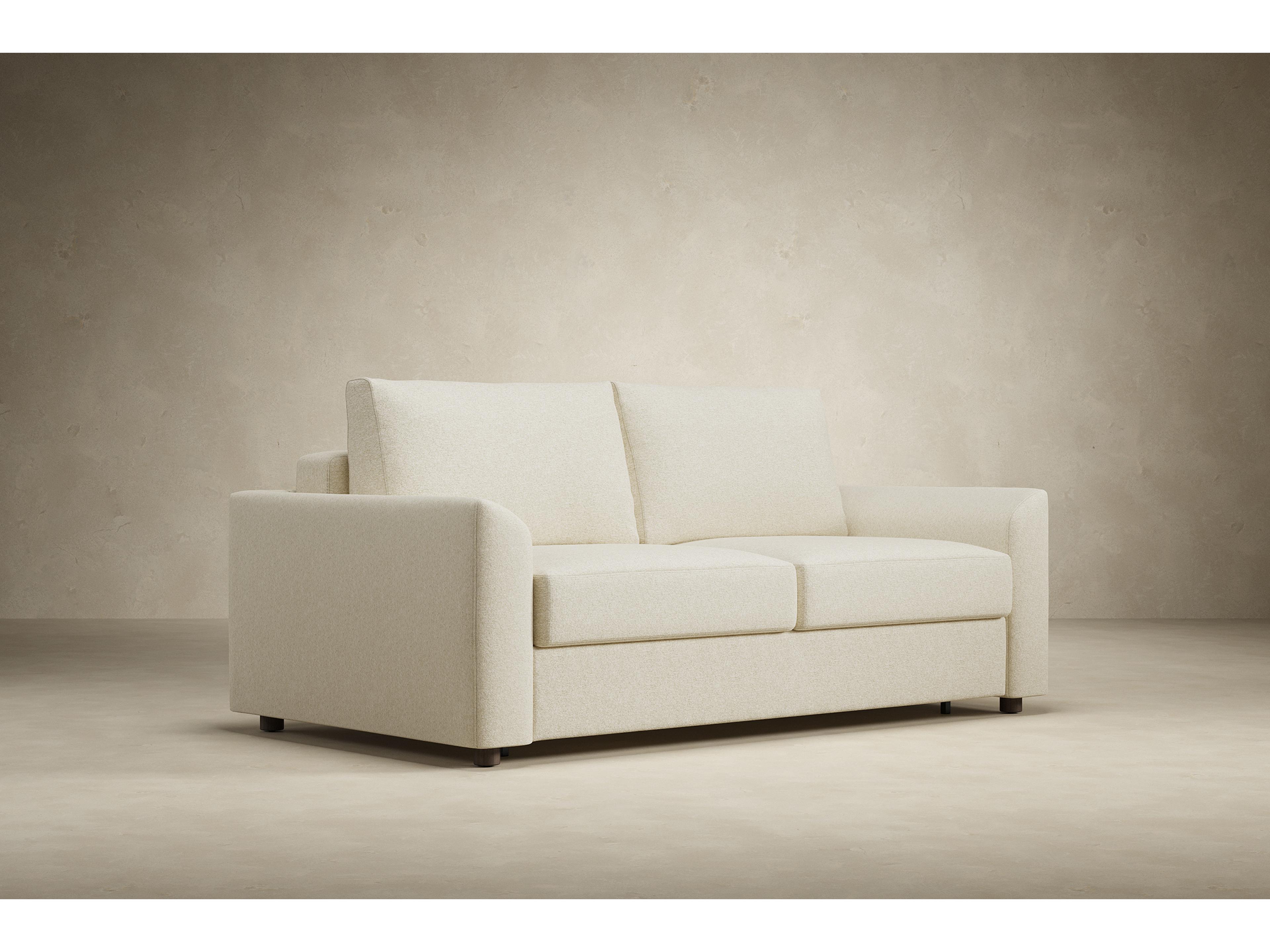 Innovation Neah Sofa Bed with Curved Arm Rests Queen in Halifax Shell