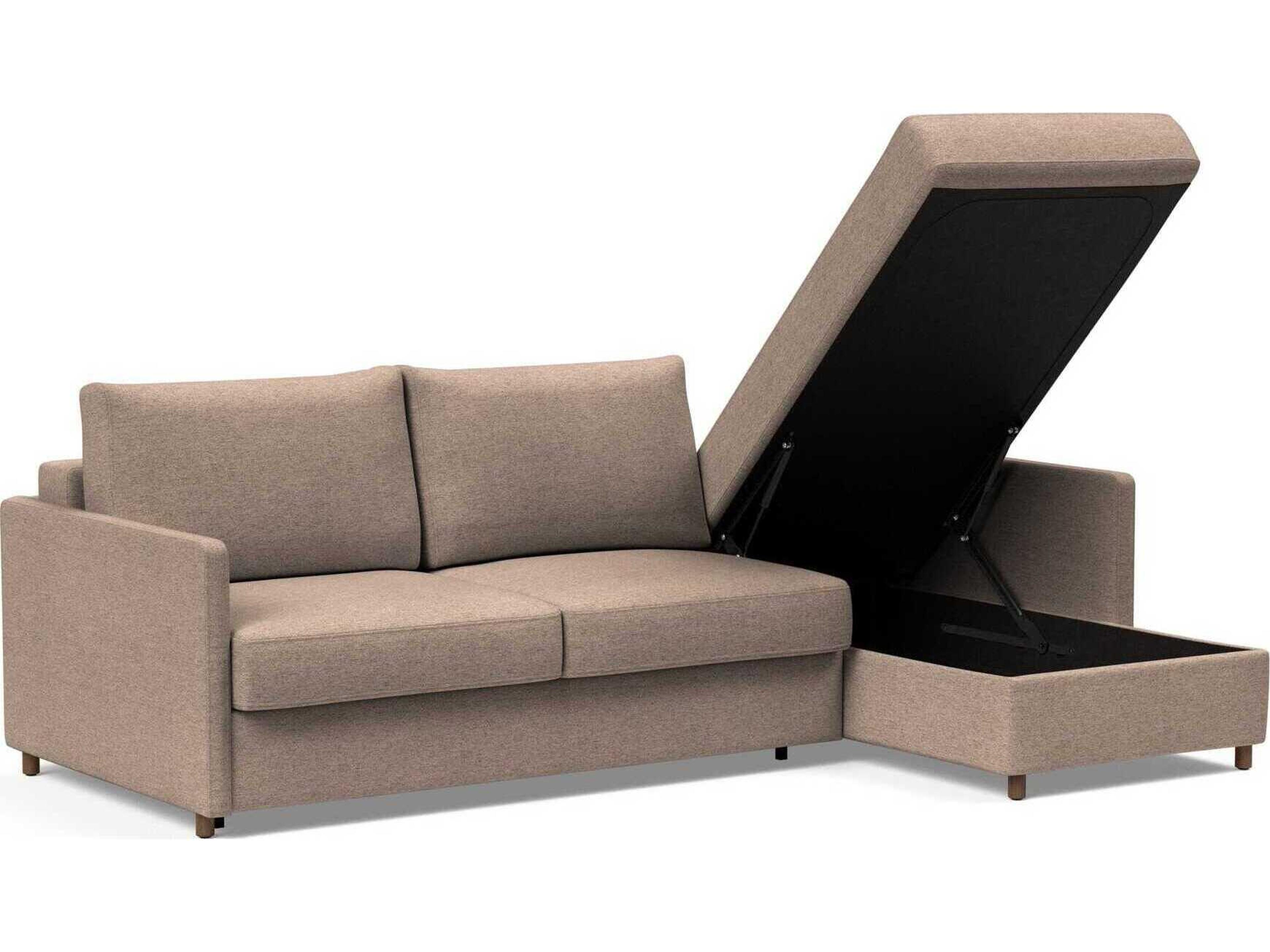 Innovation Neah Halifax Wicker Brown Upholstered Sofa Bed