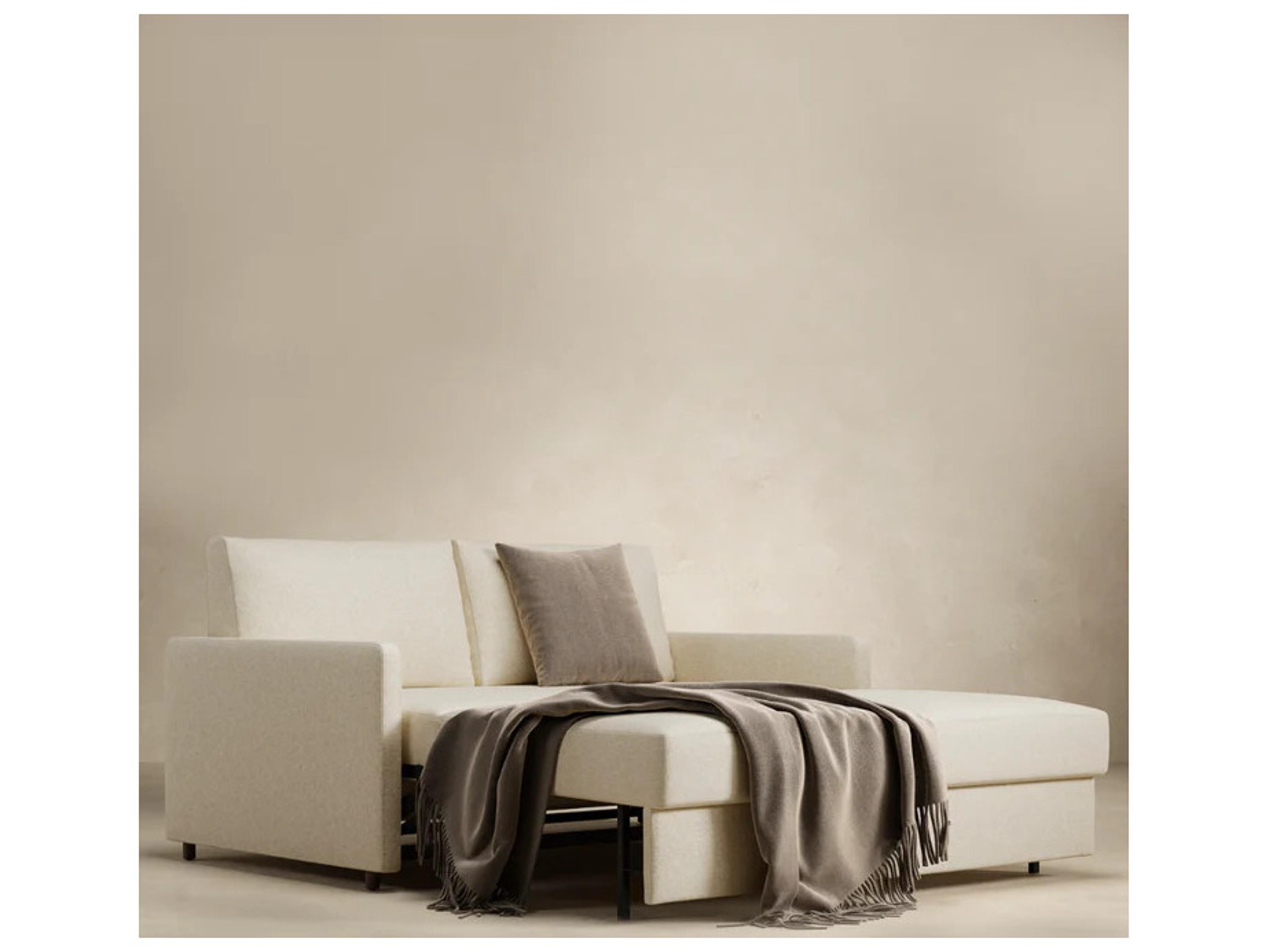 Innovation Neah Sofa Bed with Slim Arm Rests King in Halifax Shell