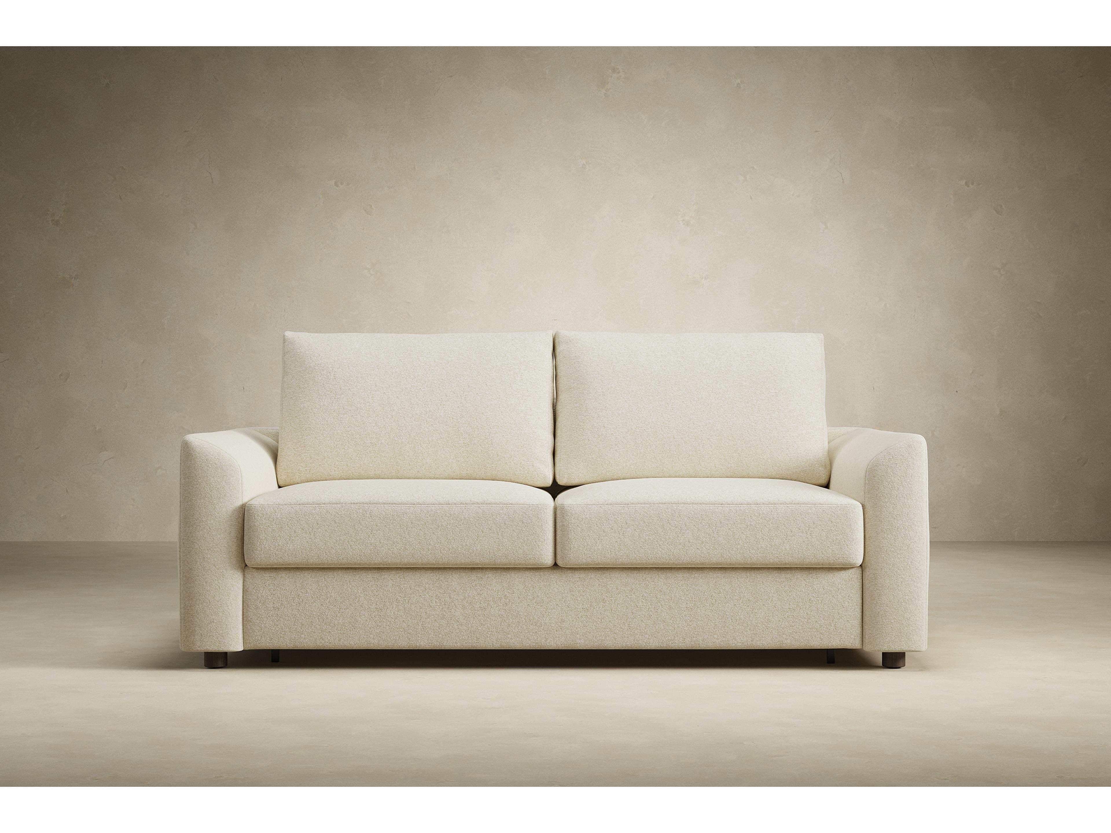 Innovation Neah Sofa Bed with Curved Arm Rests King in Halifax Shell