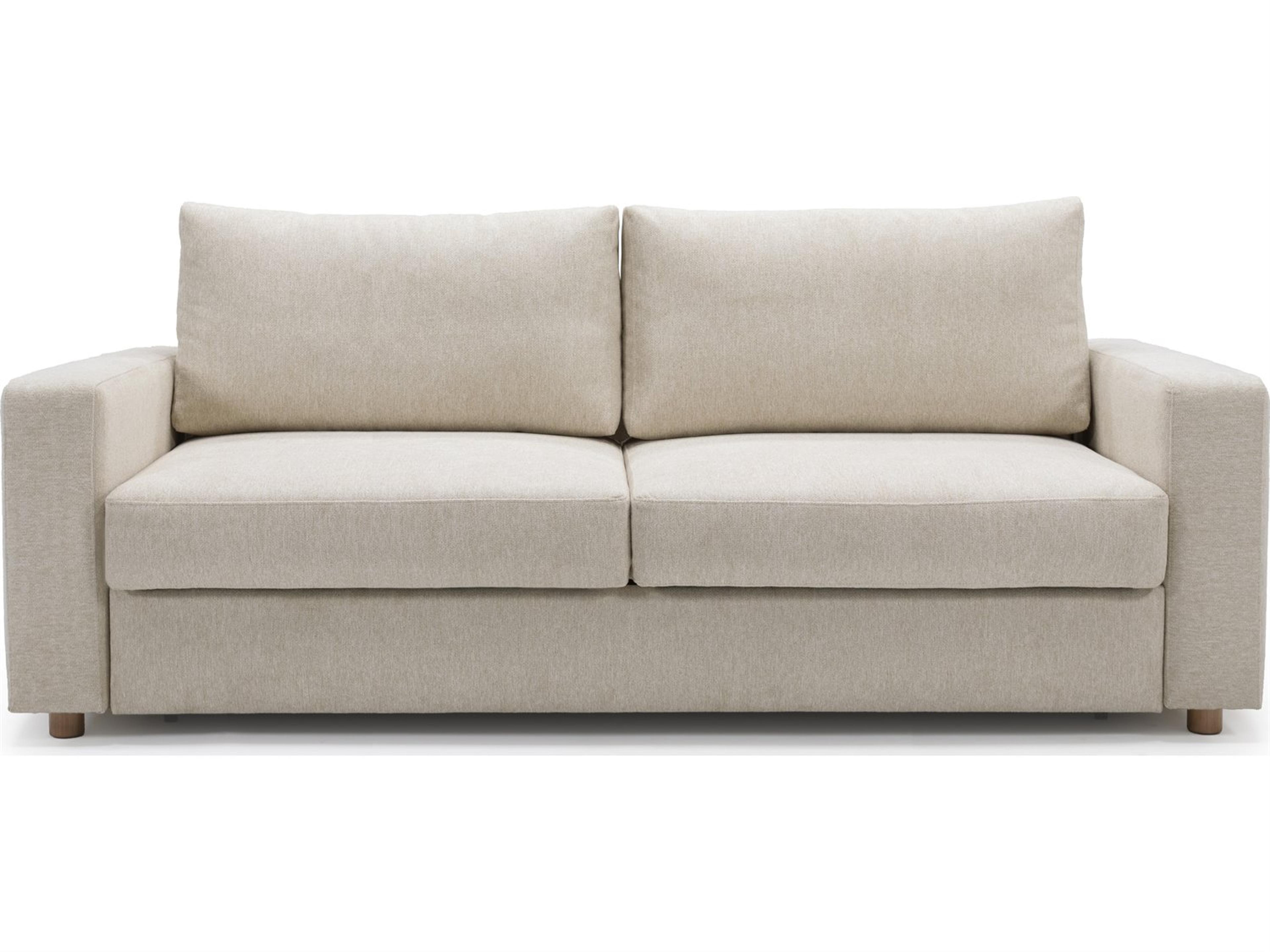 Innovation Neah Sofa Bed with Curved Arm Rests King in Halifax Shell