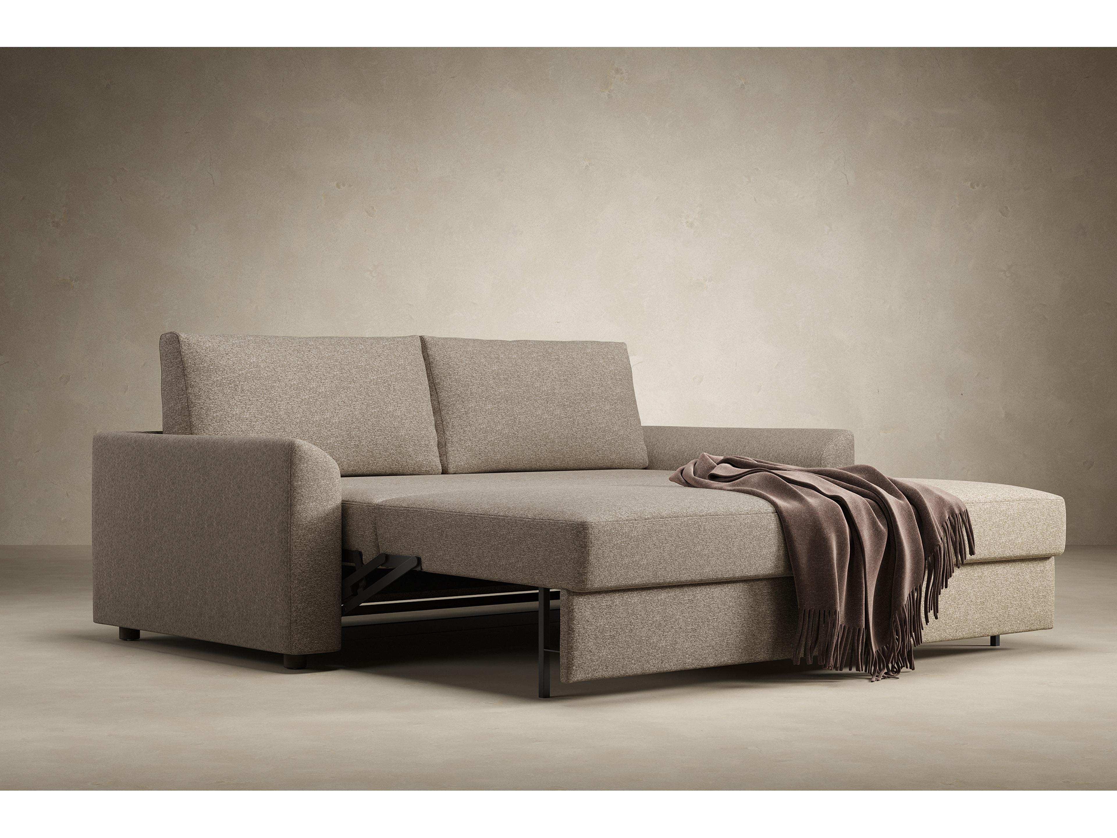 Innovation Neah Sofa Bed with Curved Arm Rests King in Halifax Wicker
