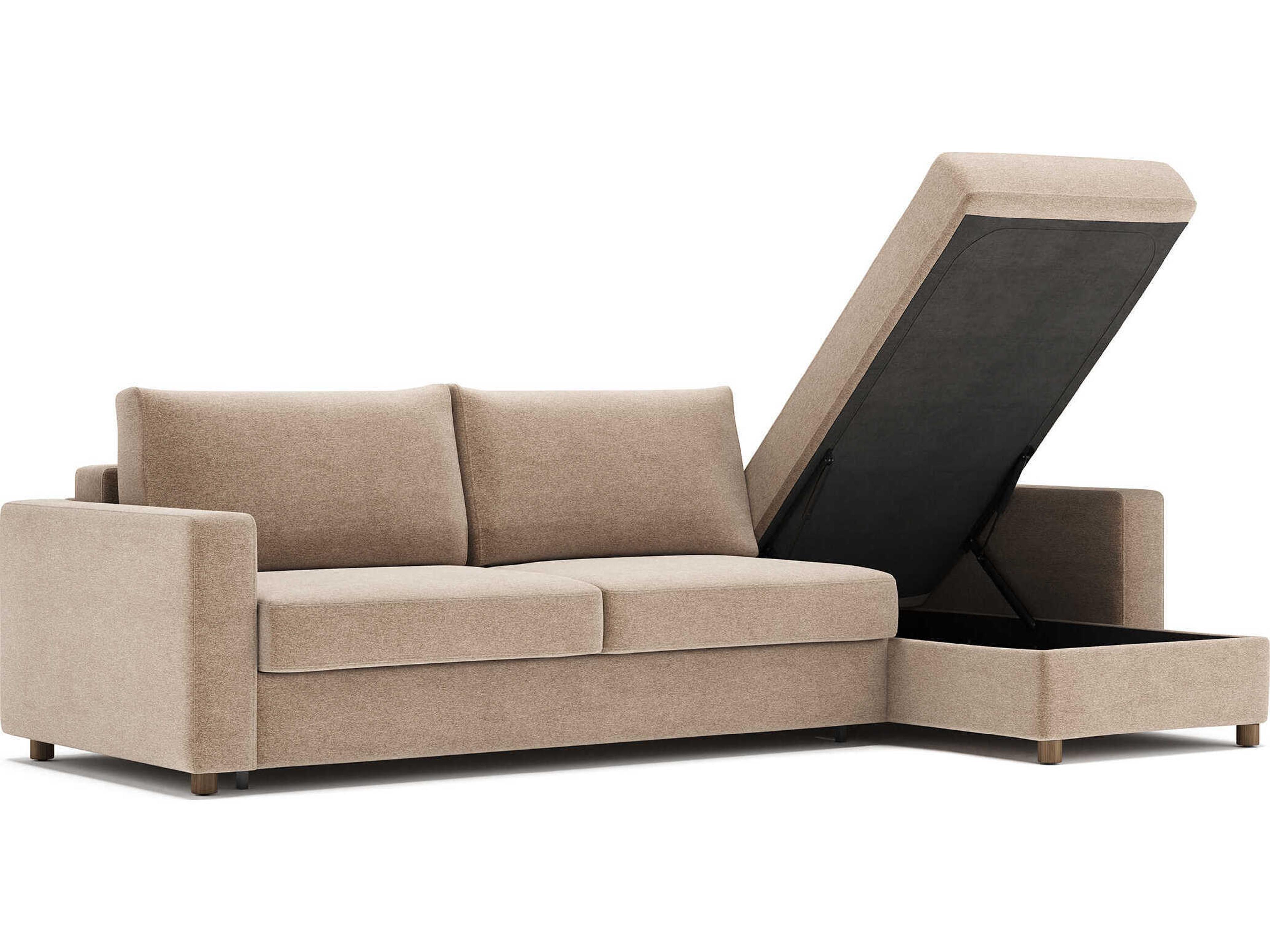 Innovation Neah Halifax Wicker Brown Upholstered Sofa Bed