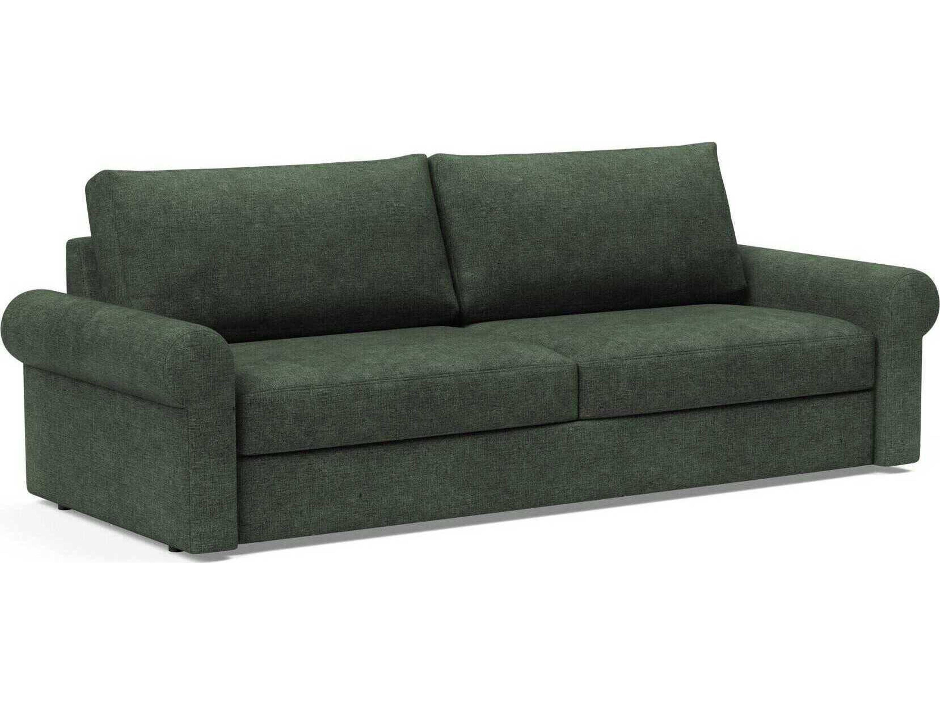 Vilander Avella Pine Green Upholstered Sofa Bed