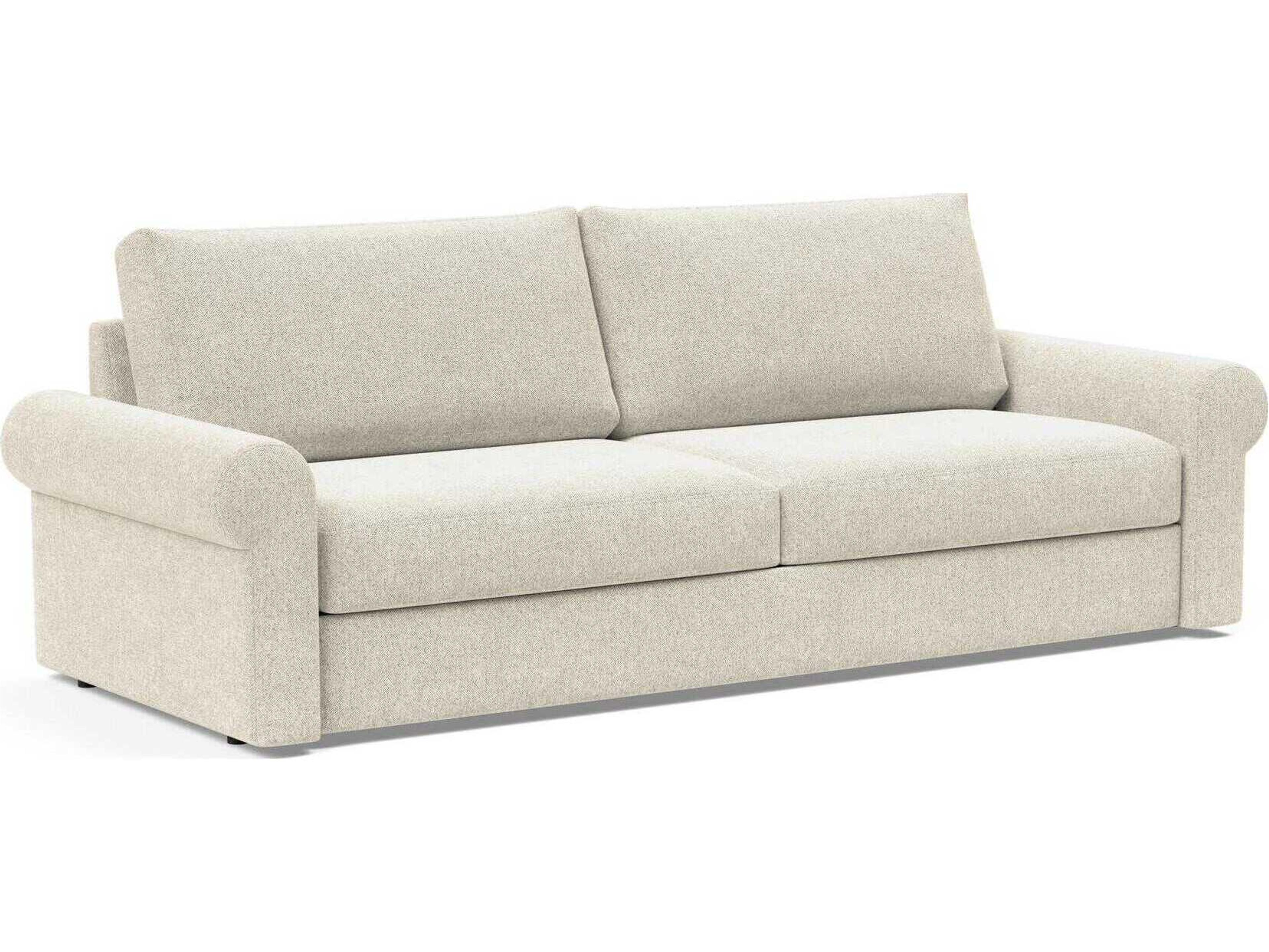 Vilander Taura Off White Upholstered Sofa Bed