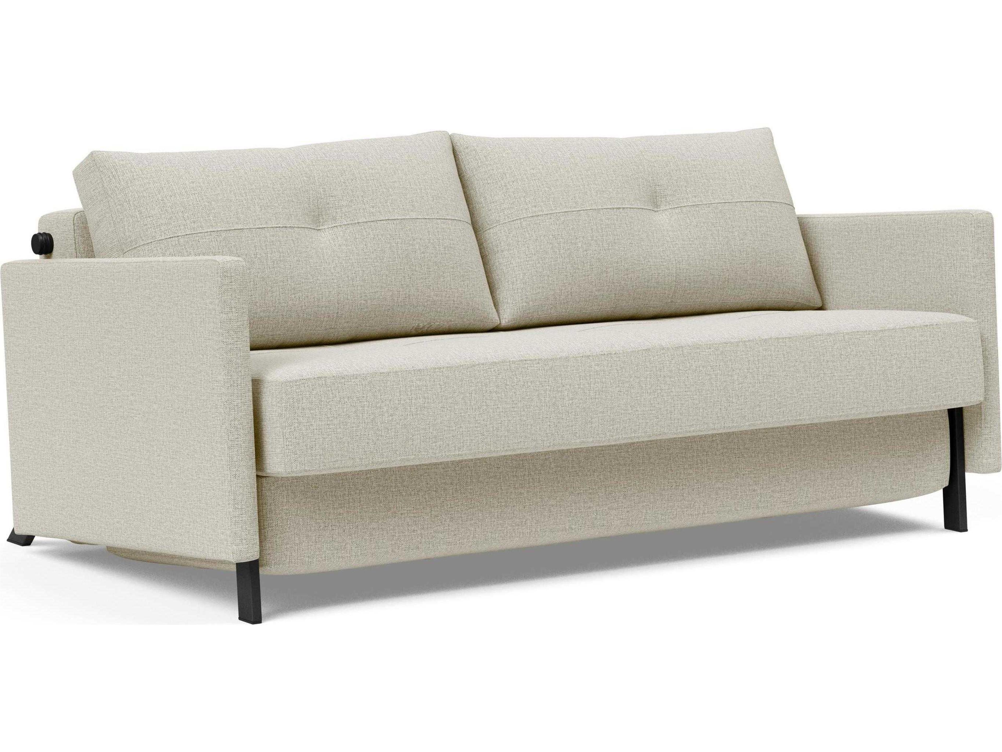Cubed Upholstered Sofa Bed Modern Convertible Sleeper