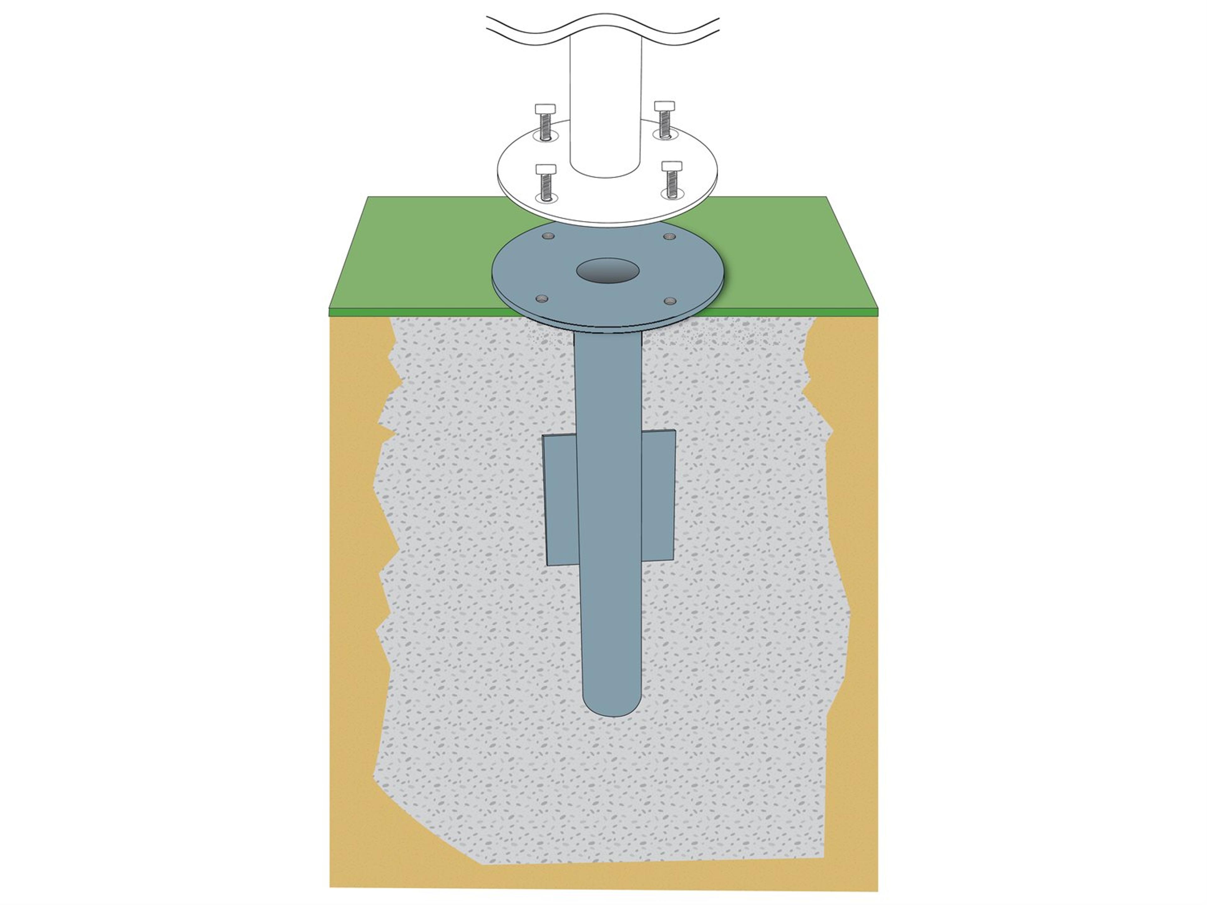 In-Ground Umbrella Mount Kit for JCP401 and JCP501