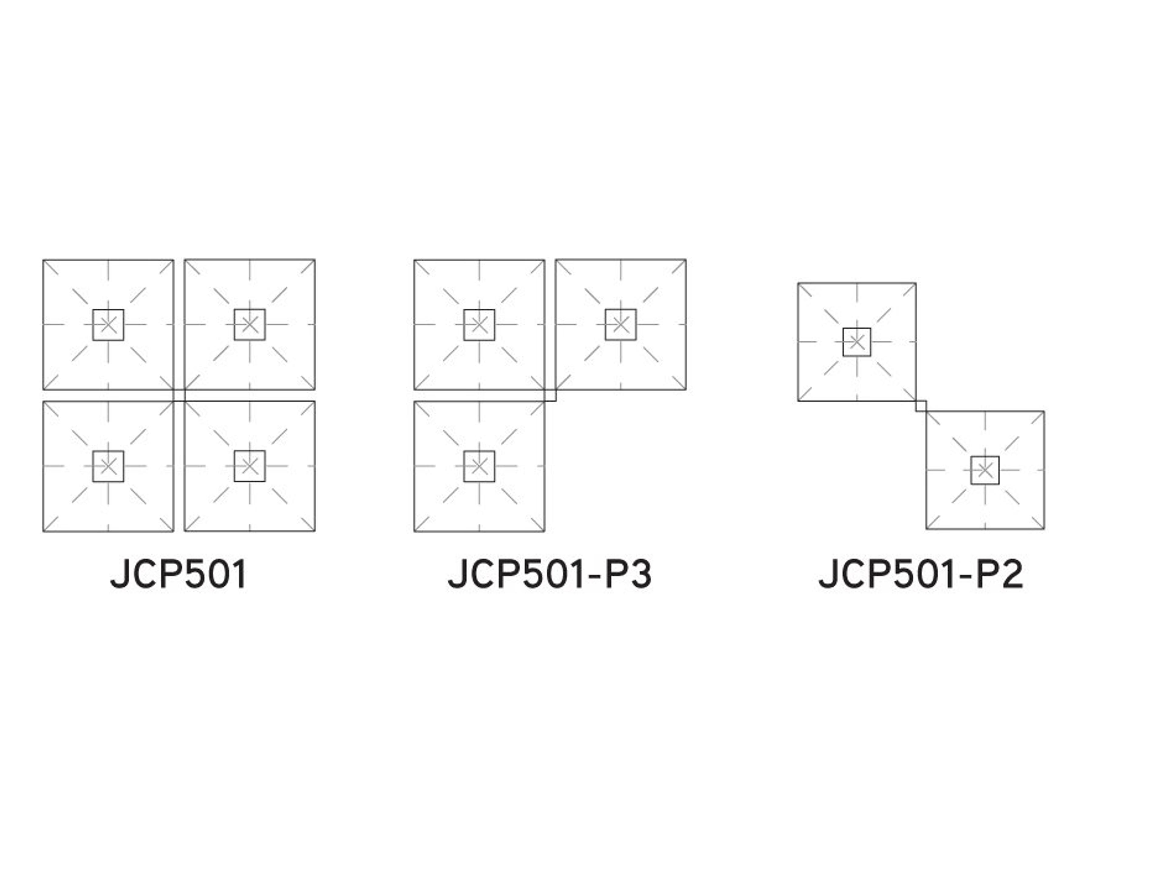 Jardinico Quad Sidepost Alu 10 Foot Square Four Canopy Patio Umbrella