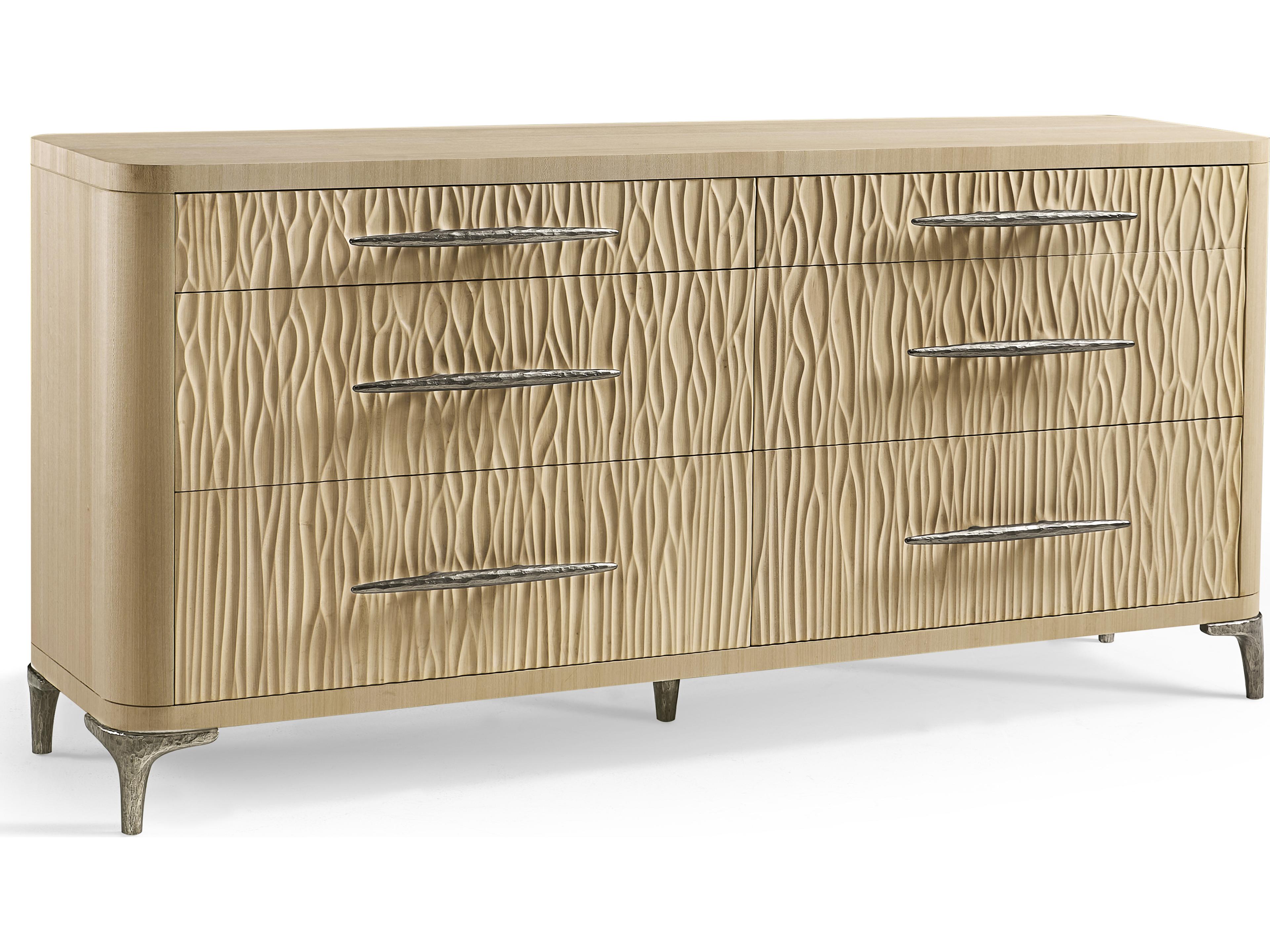 Jonathan Charles Water 6-Drawers Oak Wood Double Dresser