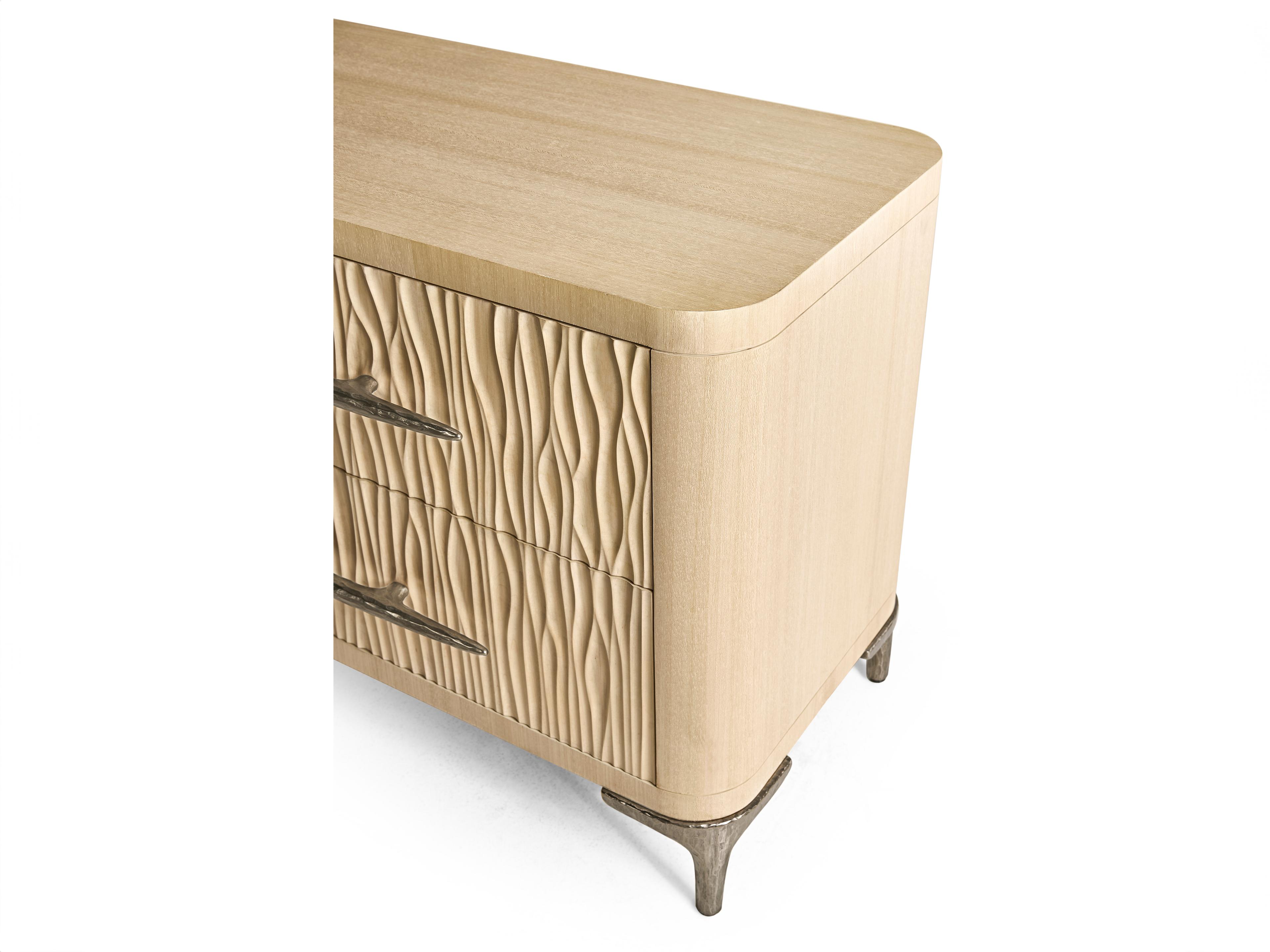 Jonathan Charles Water 1-Drawer Oak Wood Nightstand